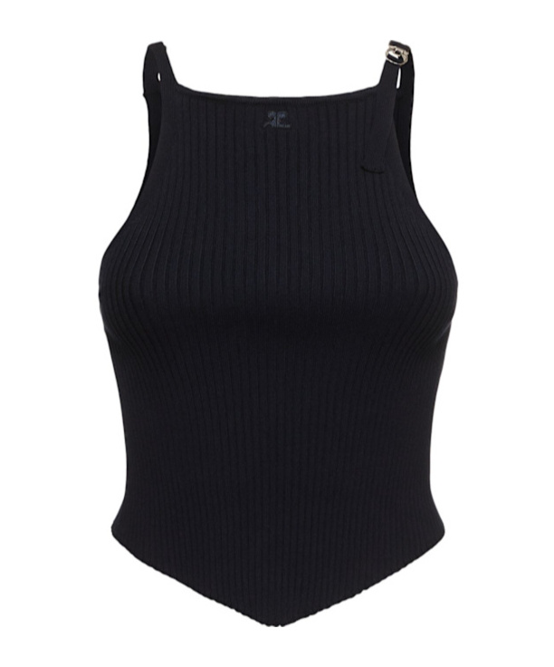 Courrèges Ribbed Knit Vest