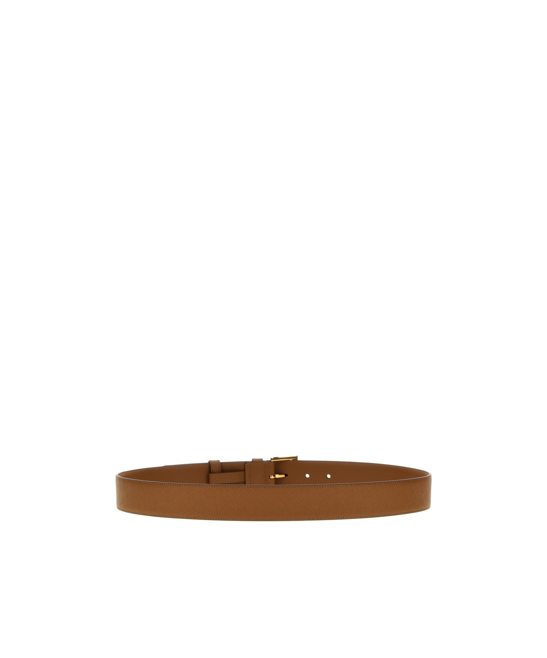 Prada Logo Belt In Brown