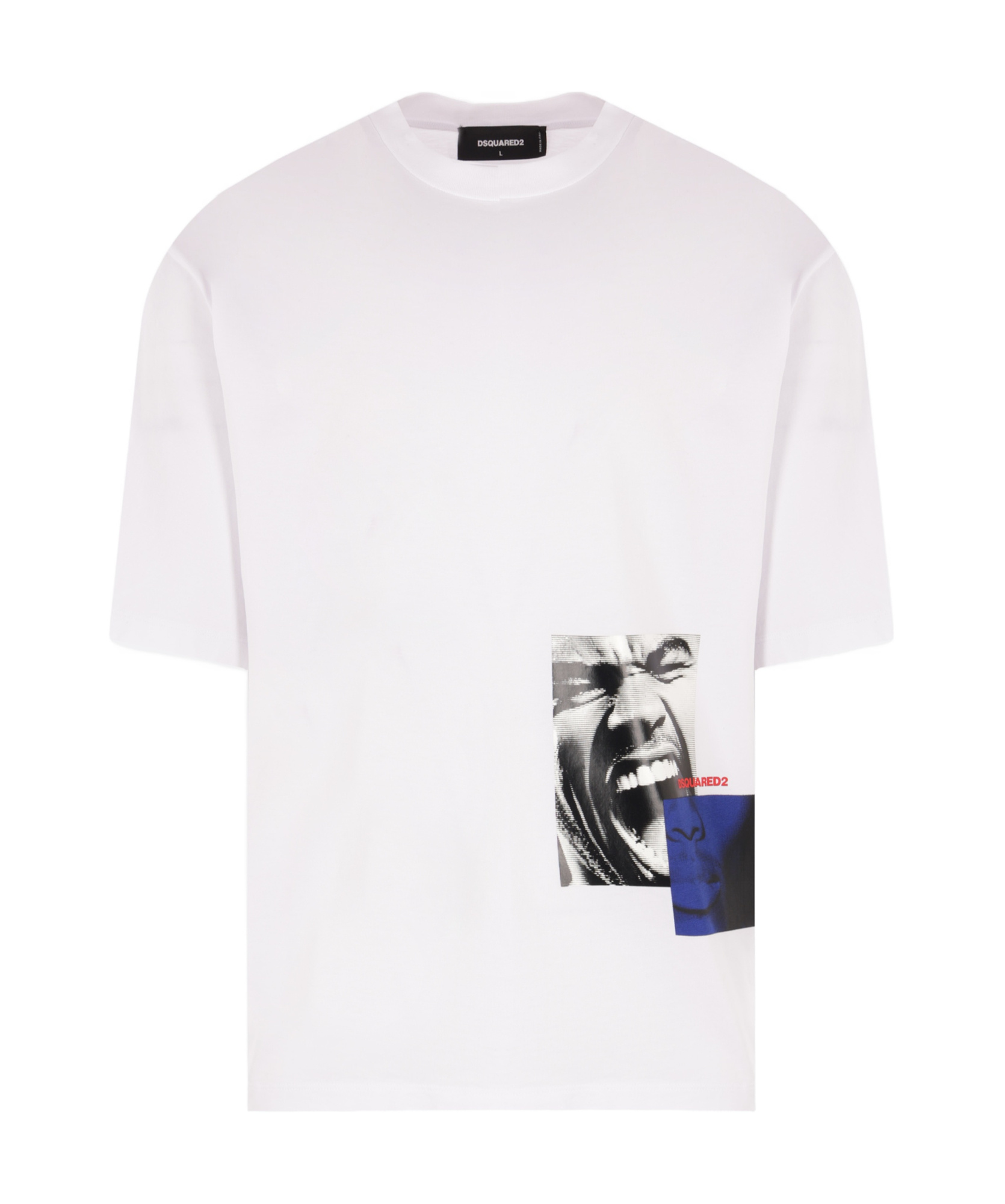 Dsquared2 Graphic Printed T-shirt In White