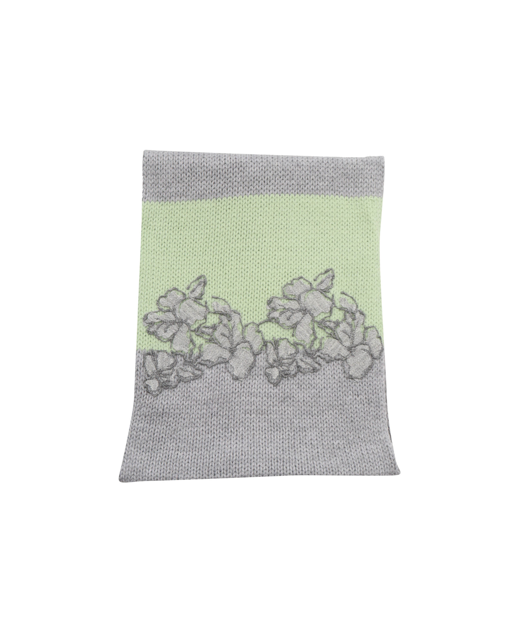 Ermanno Scervino Knitted Scarf In Gray