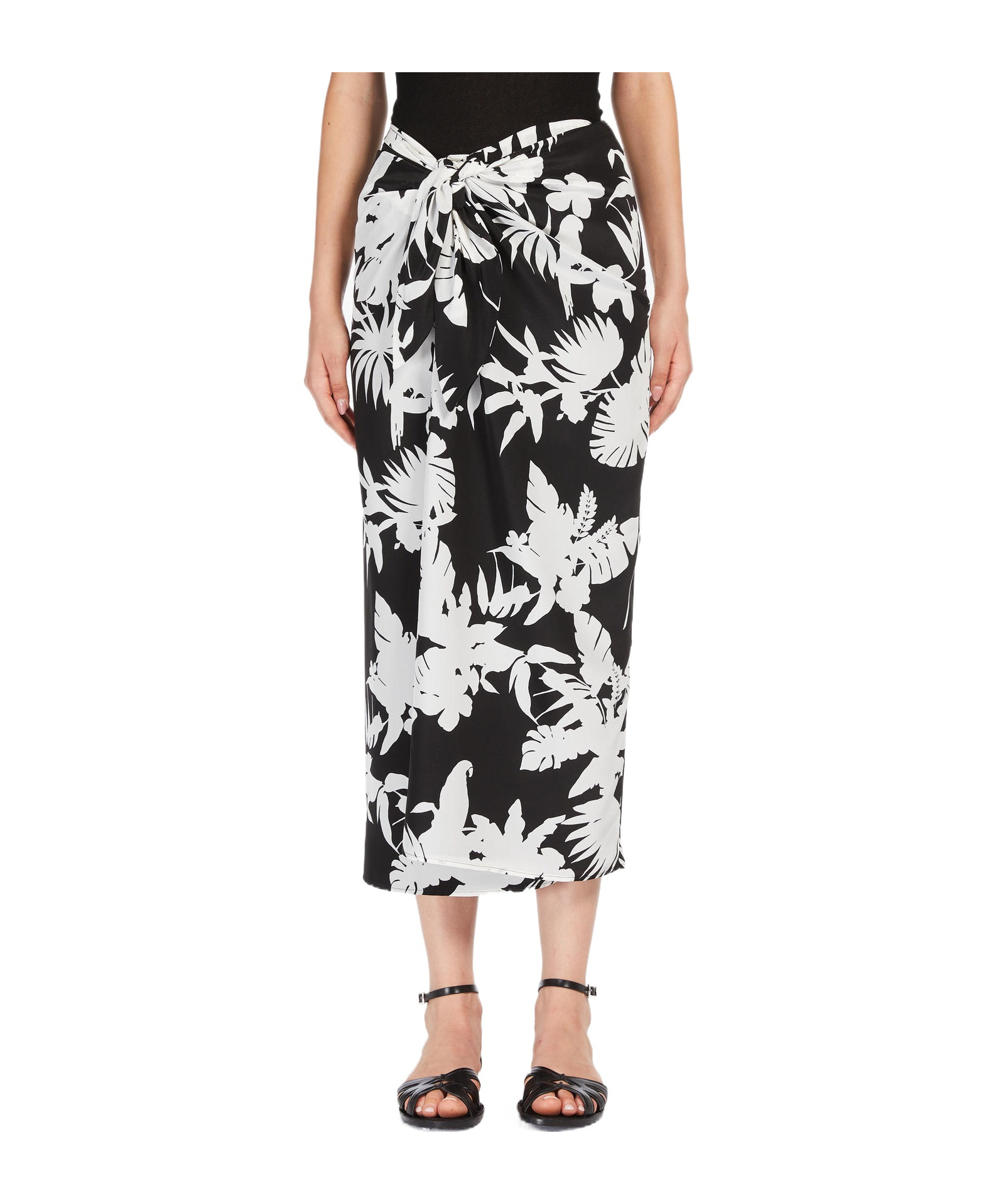 Max Mara Pattern Skirt In Black