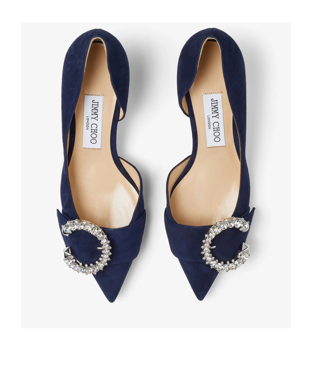 Jimmy Choo Melva Dorsay Pointed Heels In Black