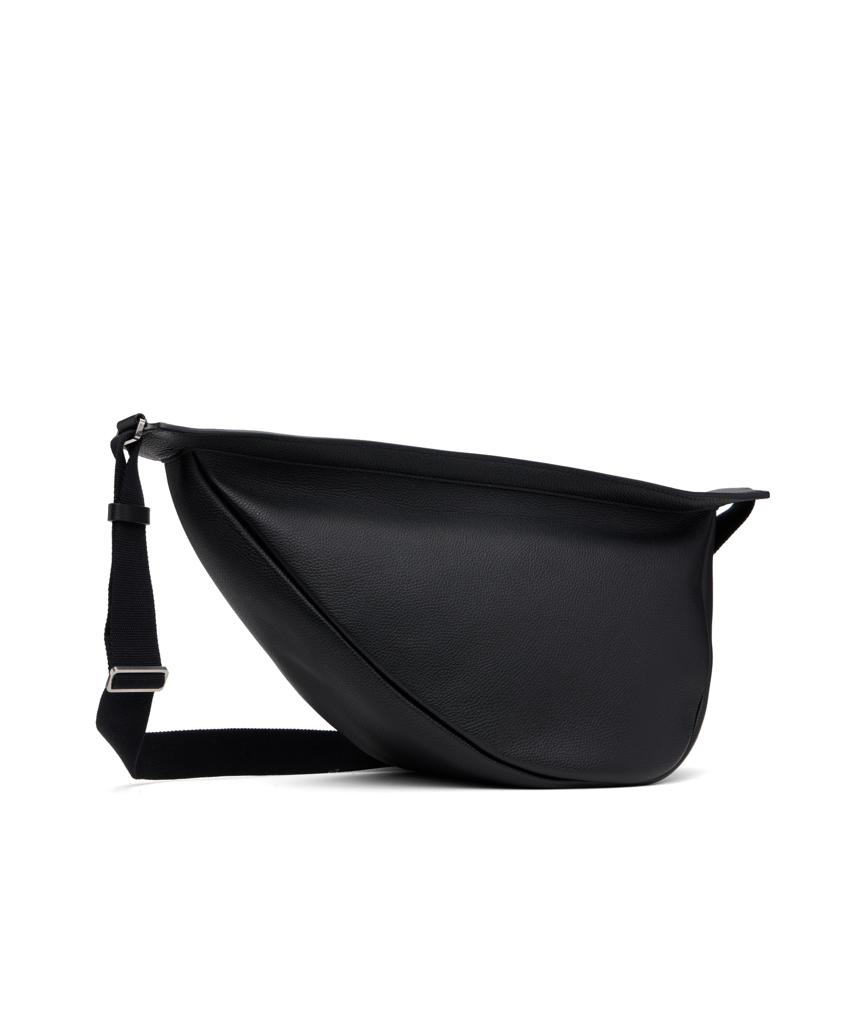 The Row Slouchy Banana Crossbody Bag In Black