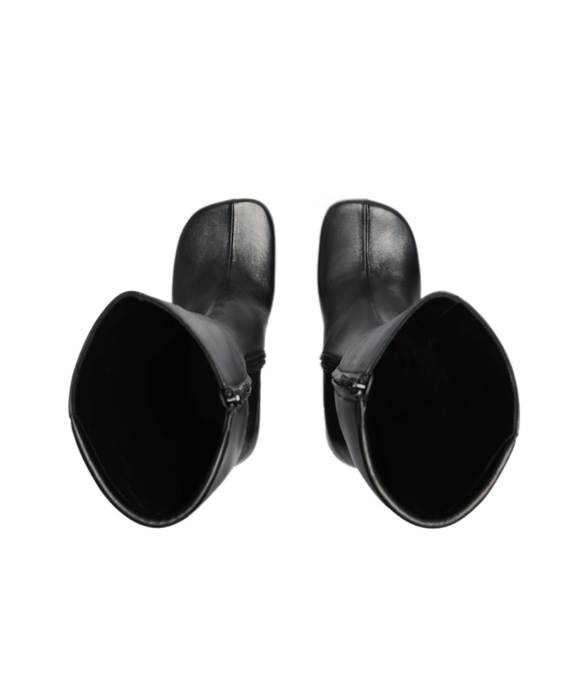 Balenciaga X Scholl Leather Knee-high Boots In Black