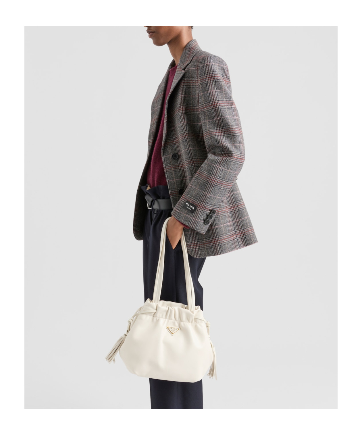 Prada Blazer Jacket In Gray