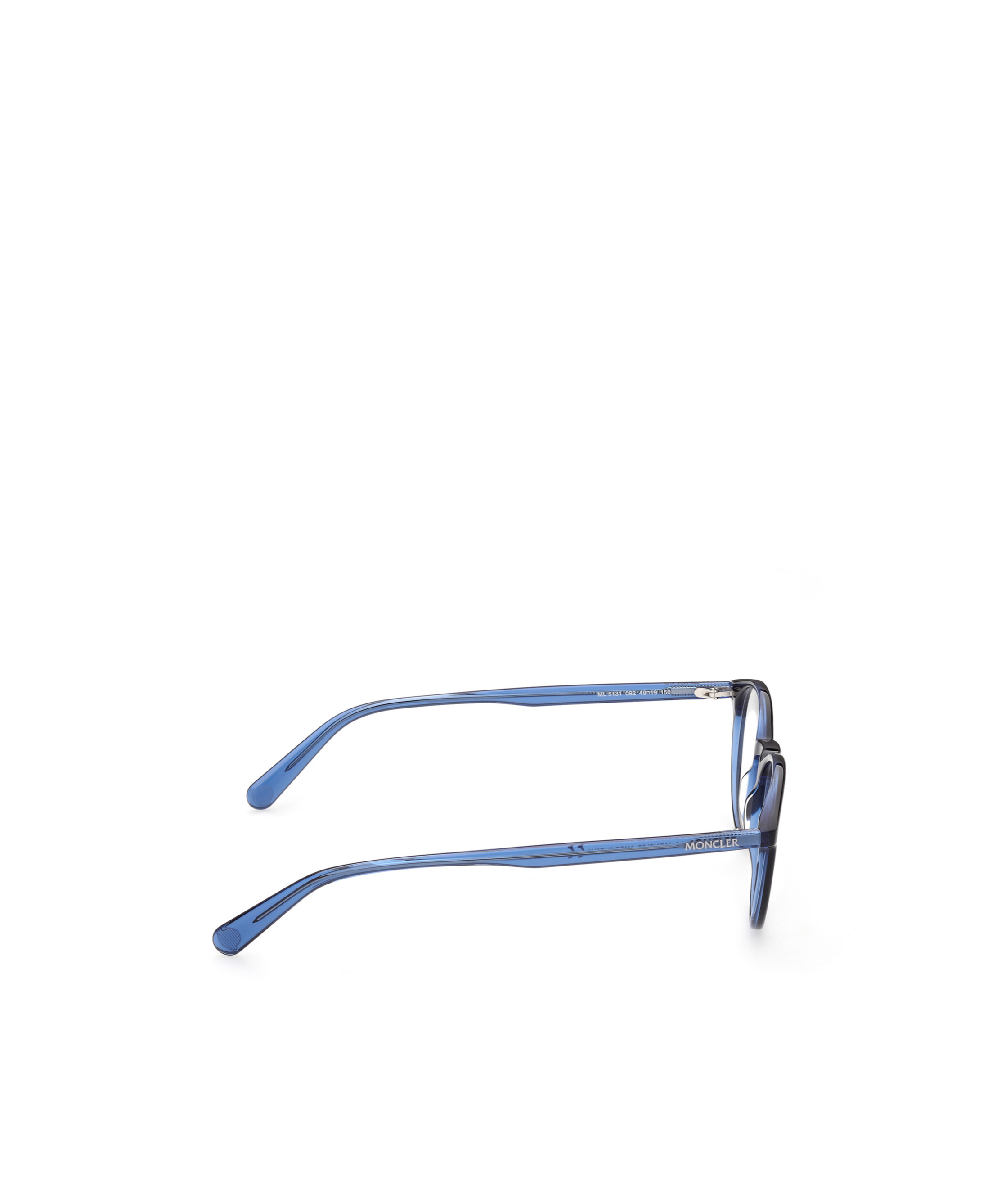 Moncler Round Frame Glasses In Black