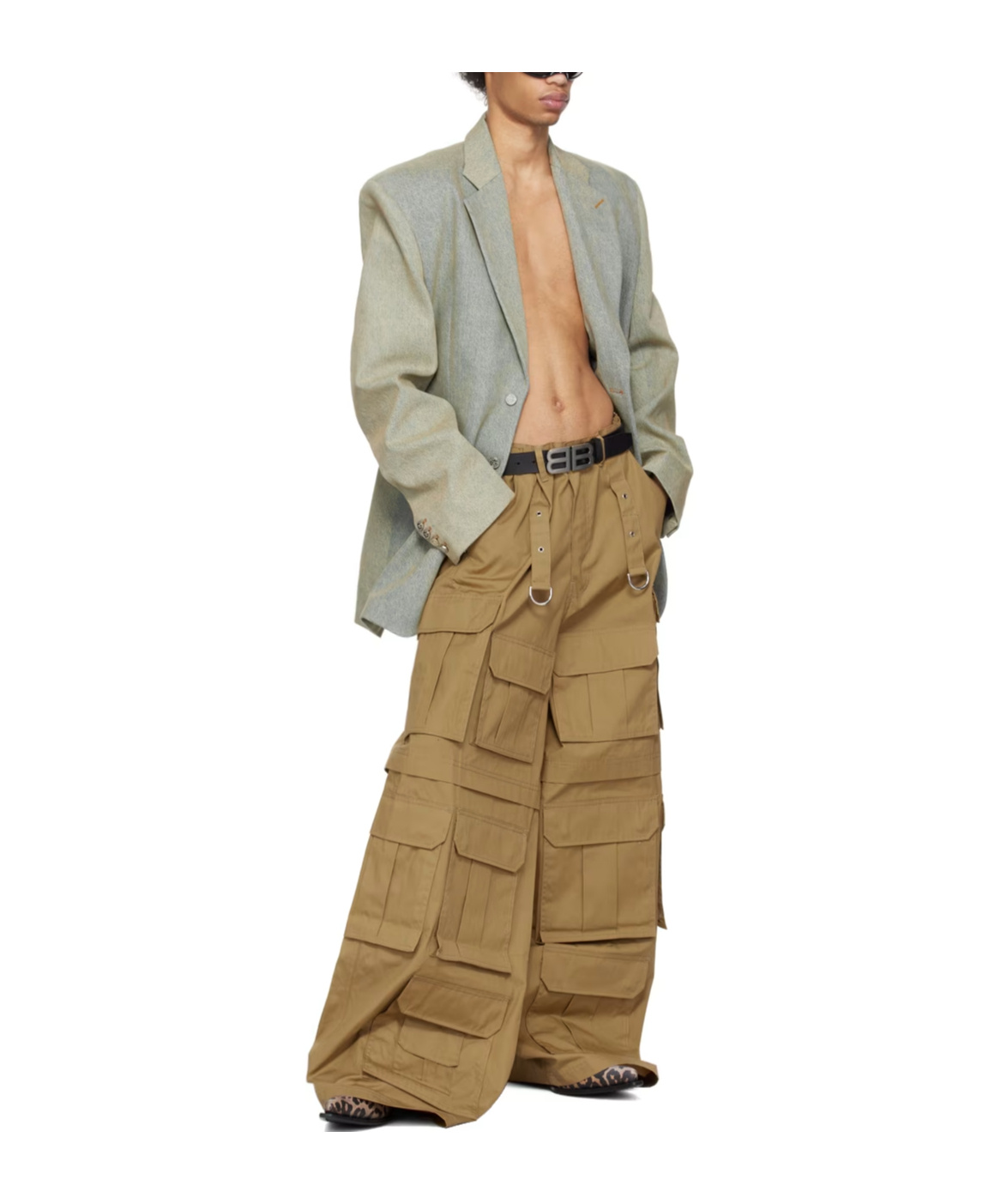 Vetements Tailored Suit Coat In Gray