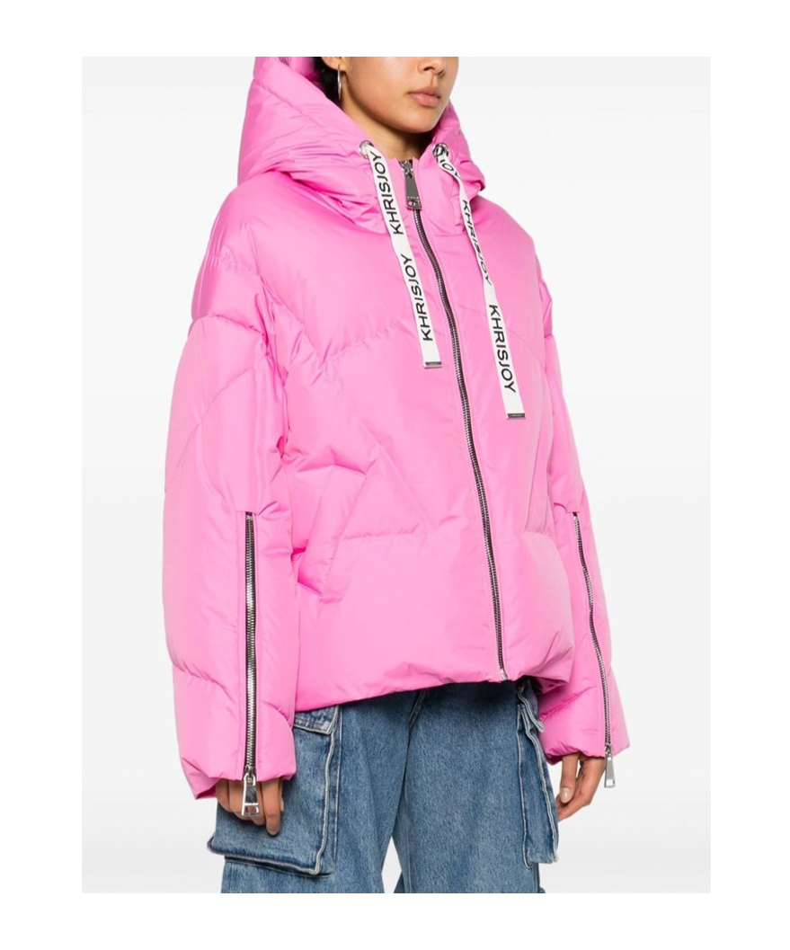 Khrisjoy Woman Down Jacket Pink Size 1 Polyester In Pink