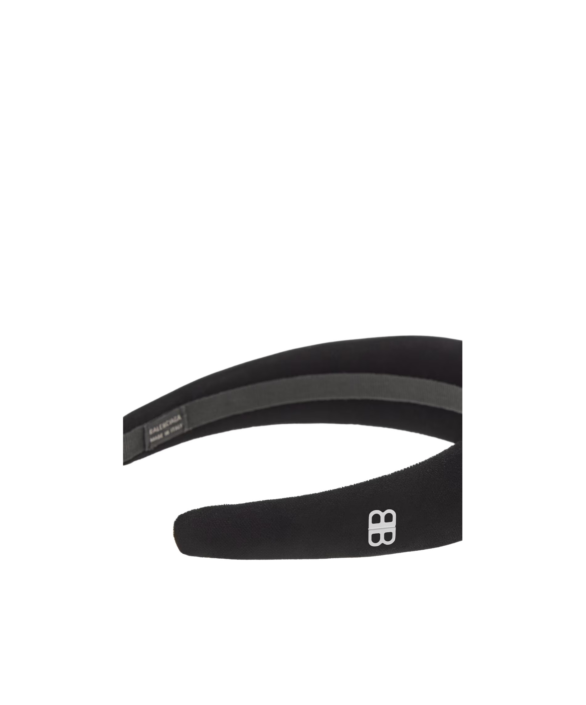 Balenciaga Women's Holli Headband In Black/shiny Silver In Black