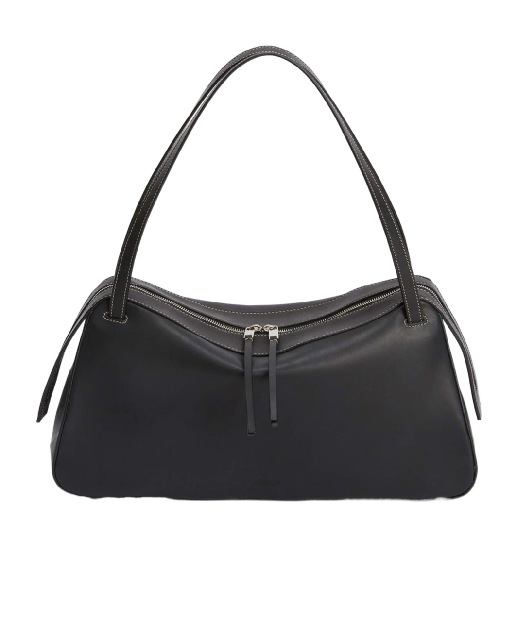 Jil Sander Zipper Handbag In Black