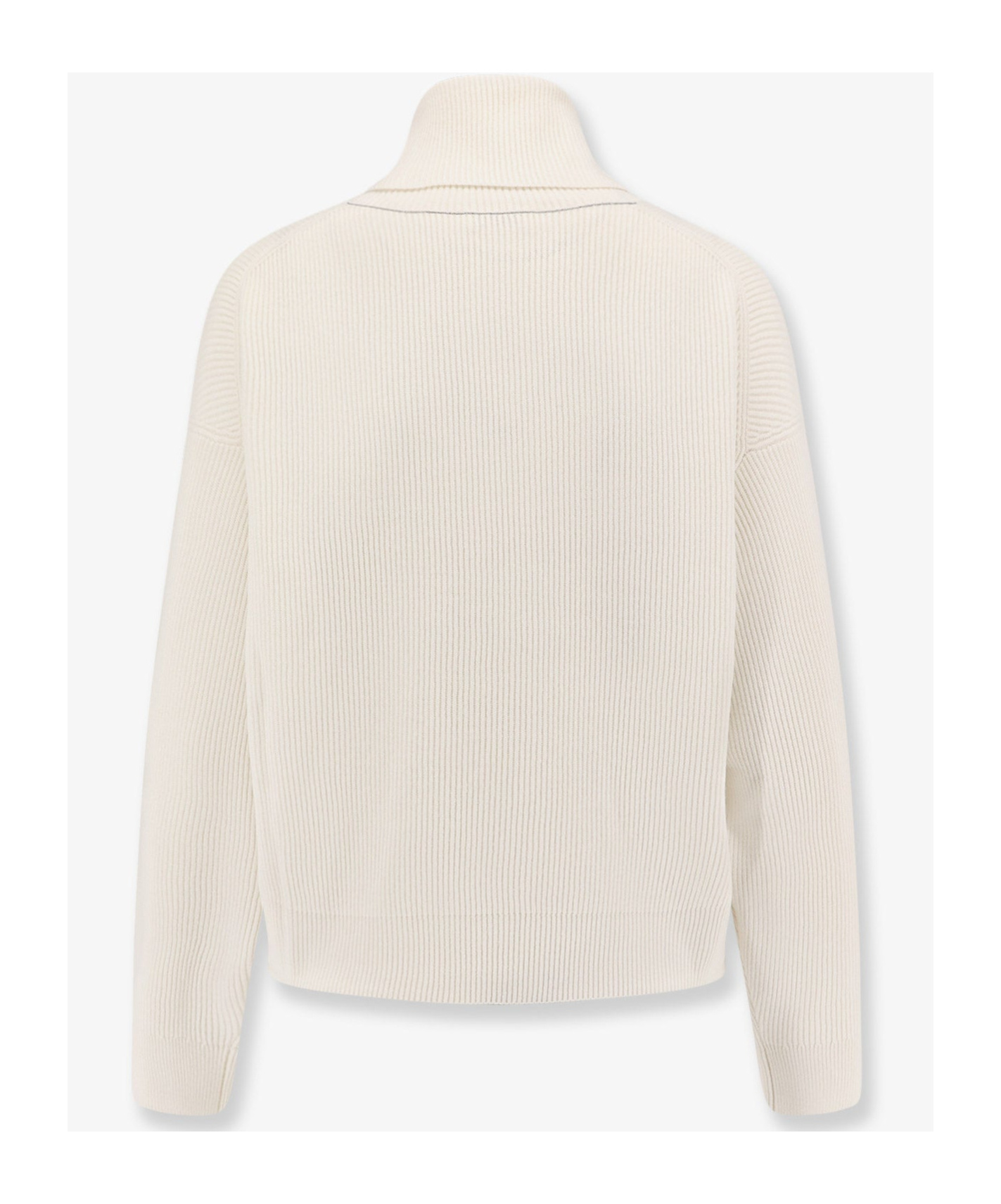 Brunello Cucinelli Wool And Cashmere Sweater In White