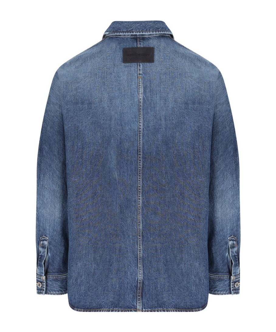 Givenchy Classic Denim Shirt With Button-up Front In Blue