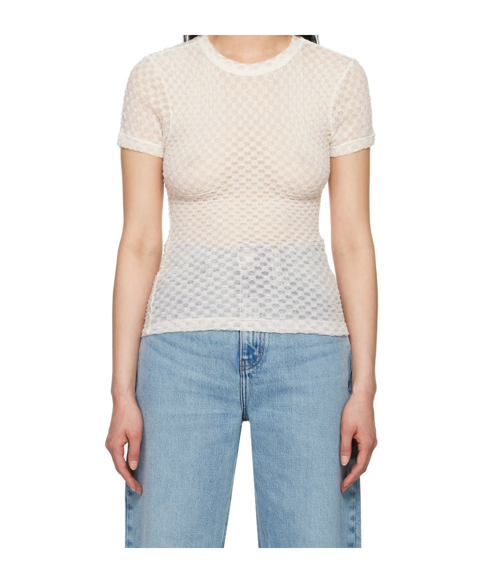 Frame Off-white Crewneck T-shirt In White