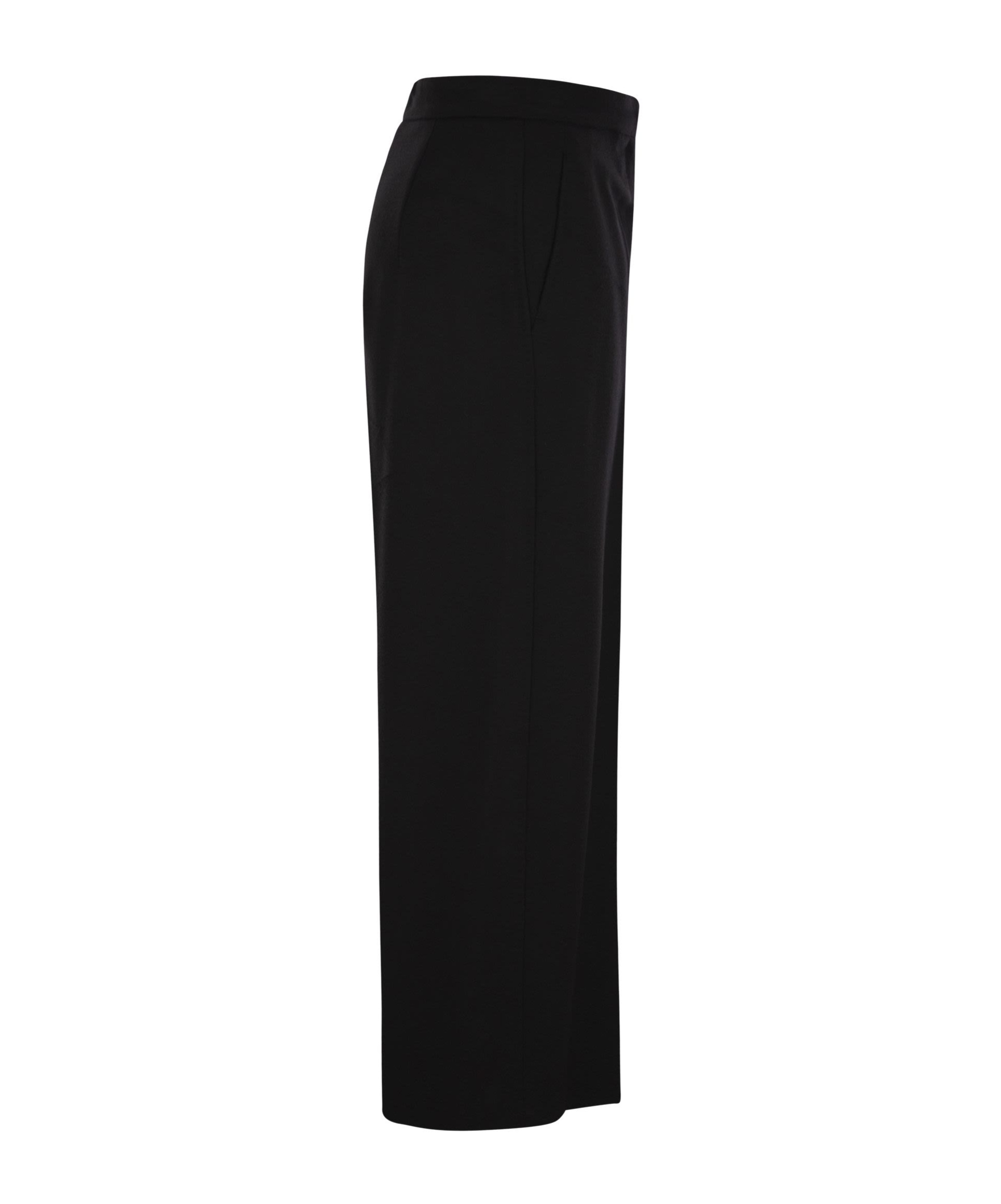 Max Mara High Waist Wide Leg Trousers In Brown