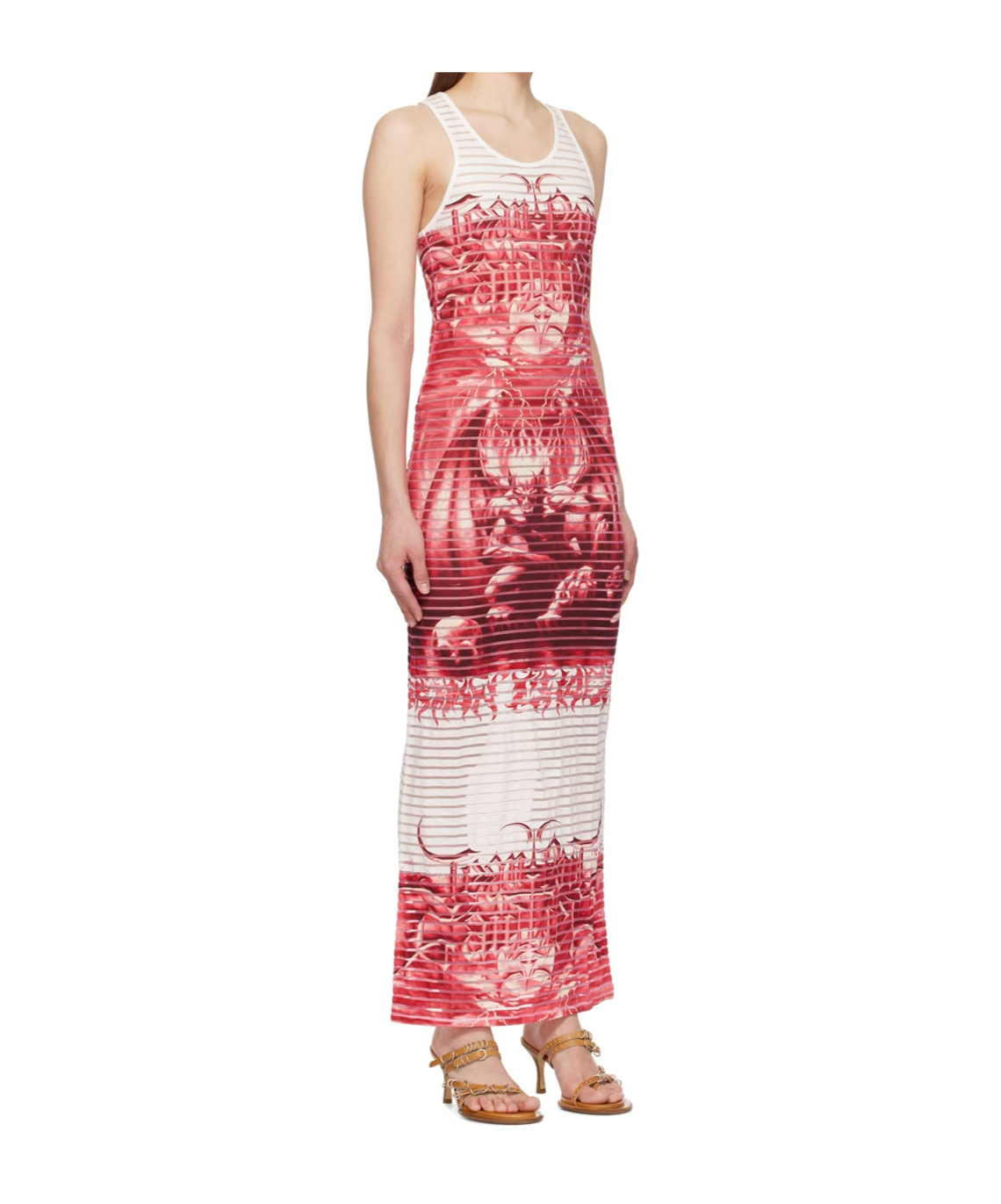 Jean Paul Gaultier The Red Diablo Maxi Dress