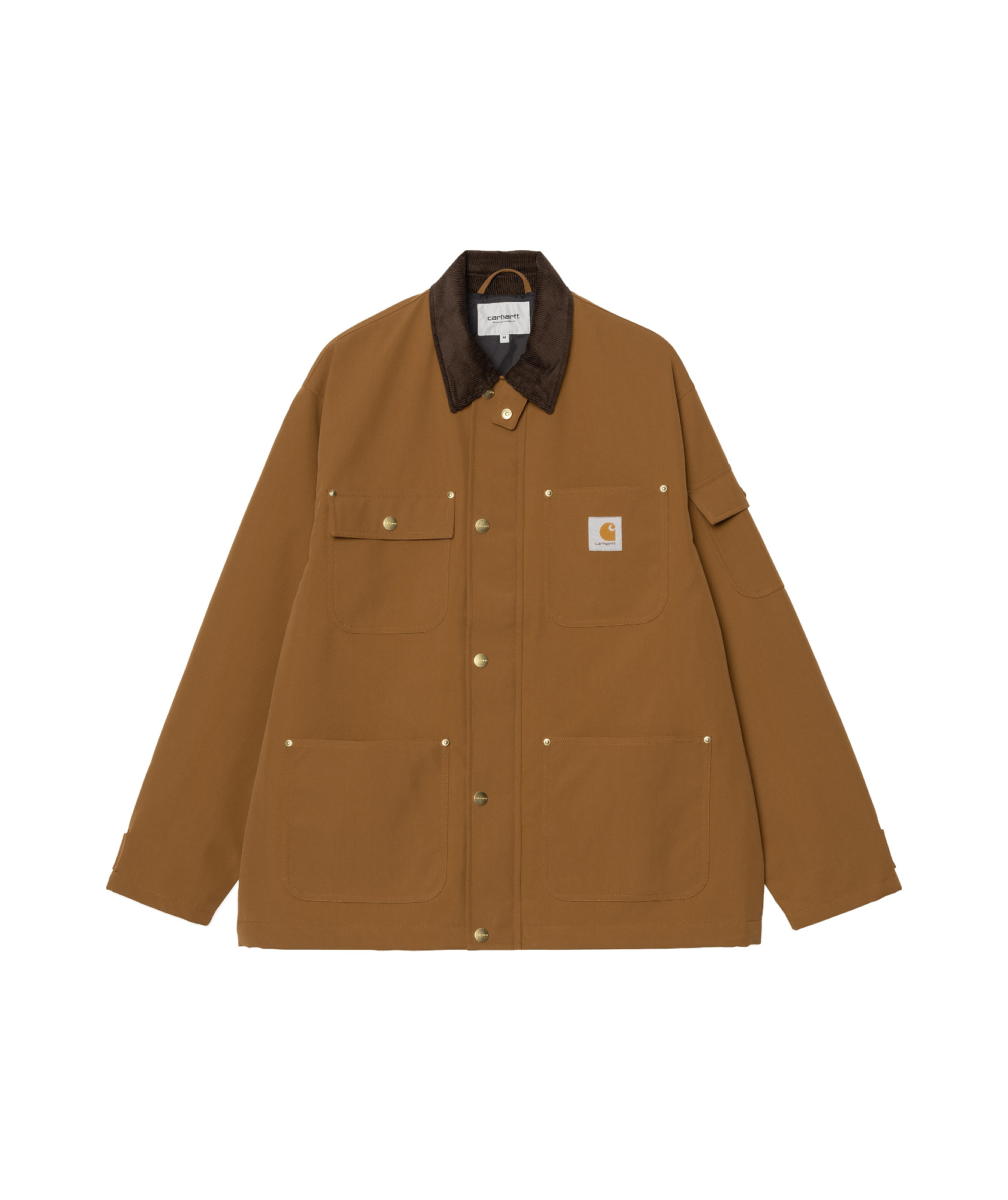 Carhartt Michigan Organic Cotton Single-breasted Coat In Brown