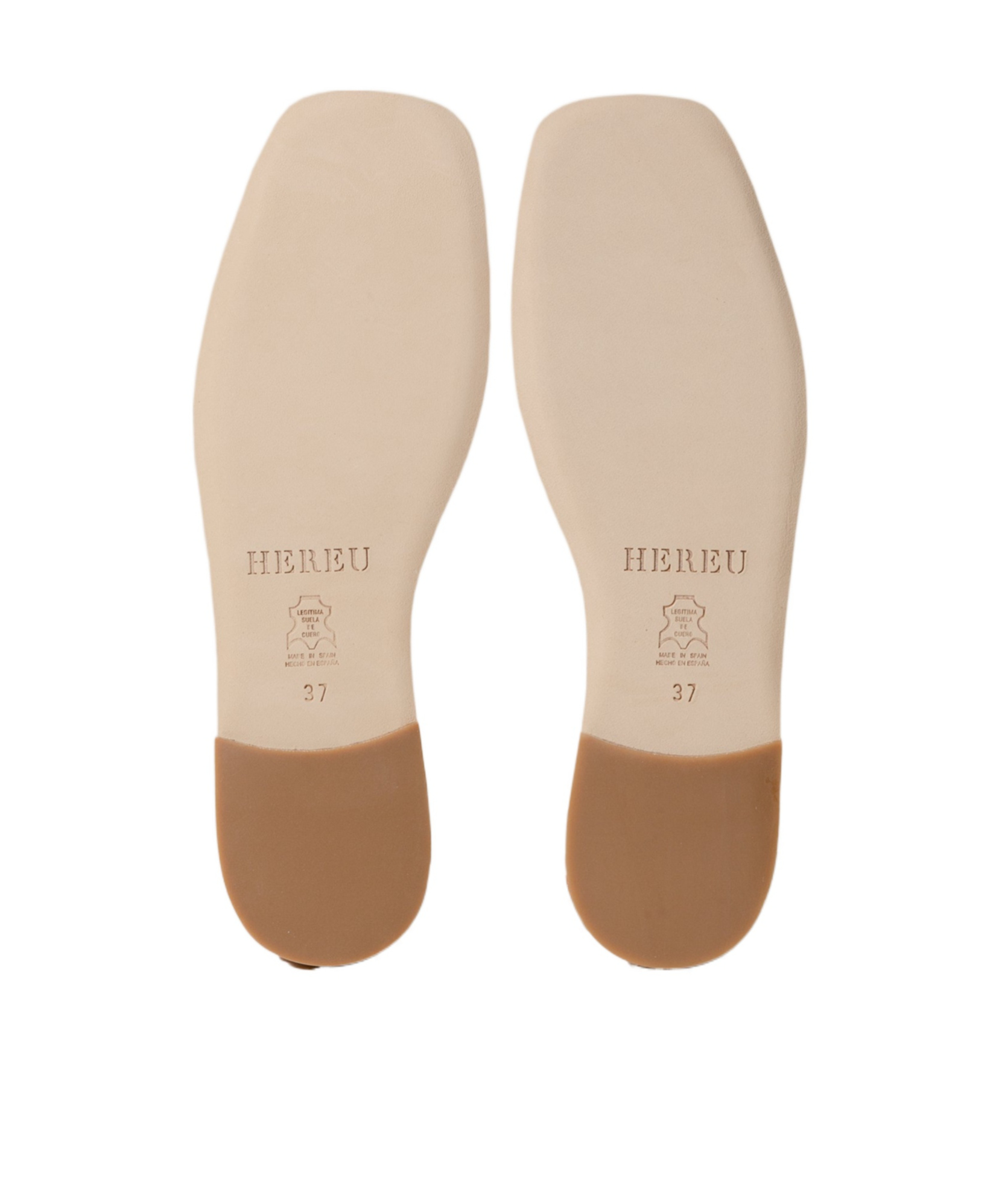 Hereu Llasada Metallic Ballerina Shoes In White