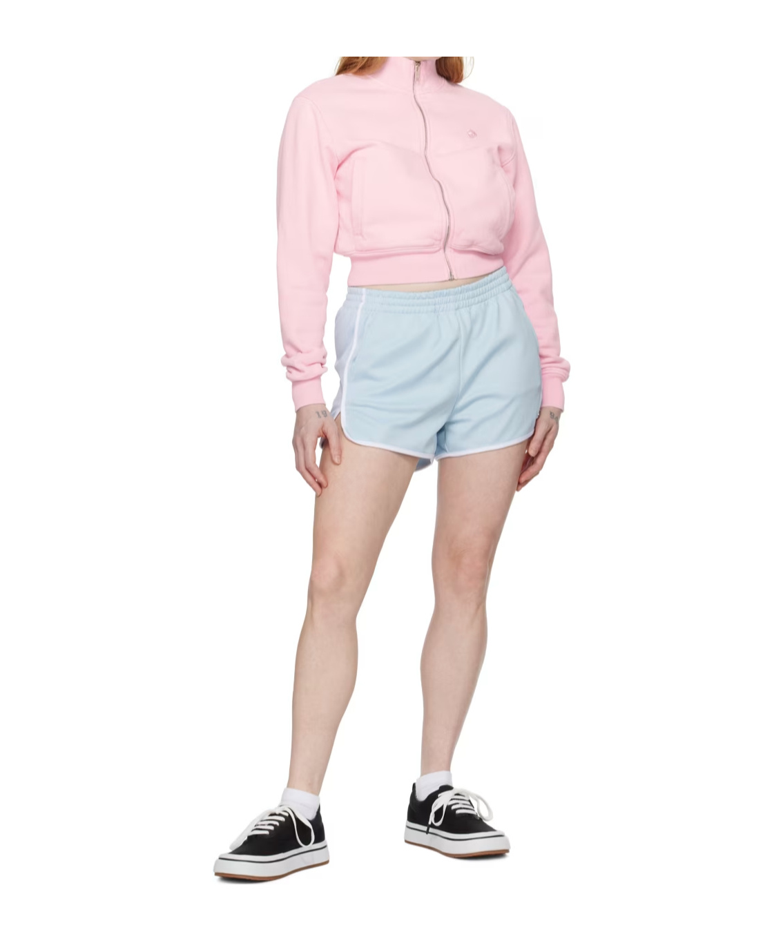 Ambush Zippered Long-sleeved Casual Jacket In Pink