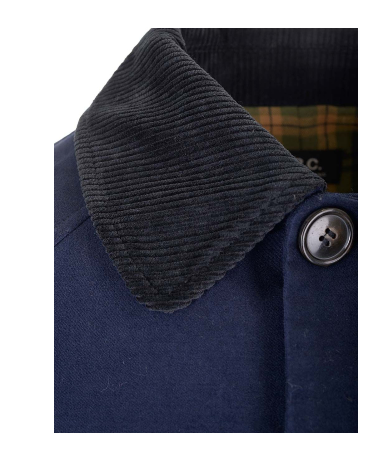 Apc A.p.c. Gaspard Raglan Sleeved Coat In Blue