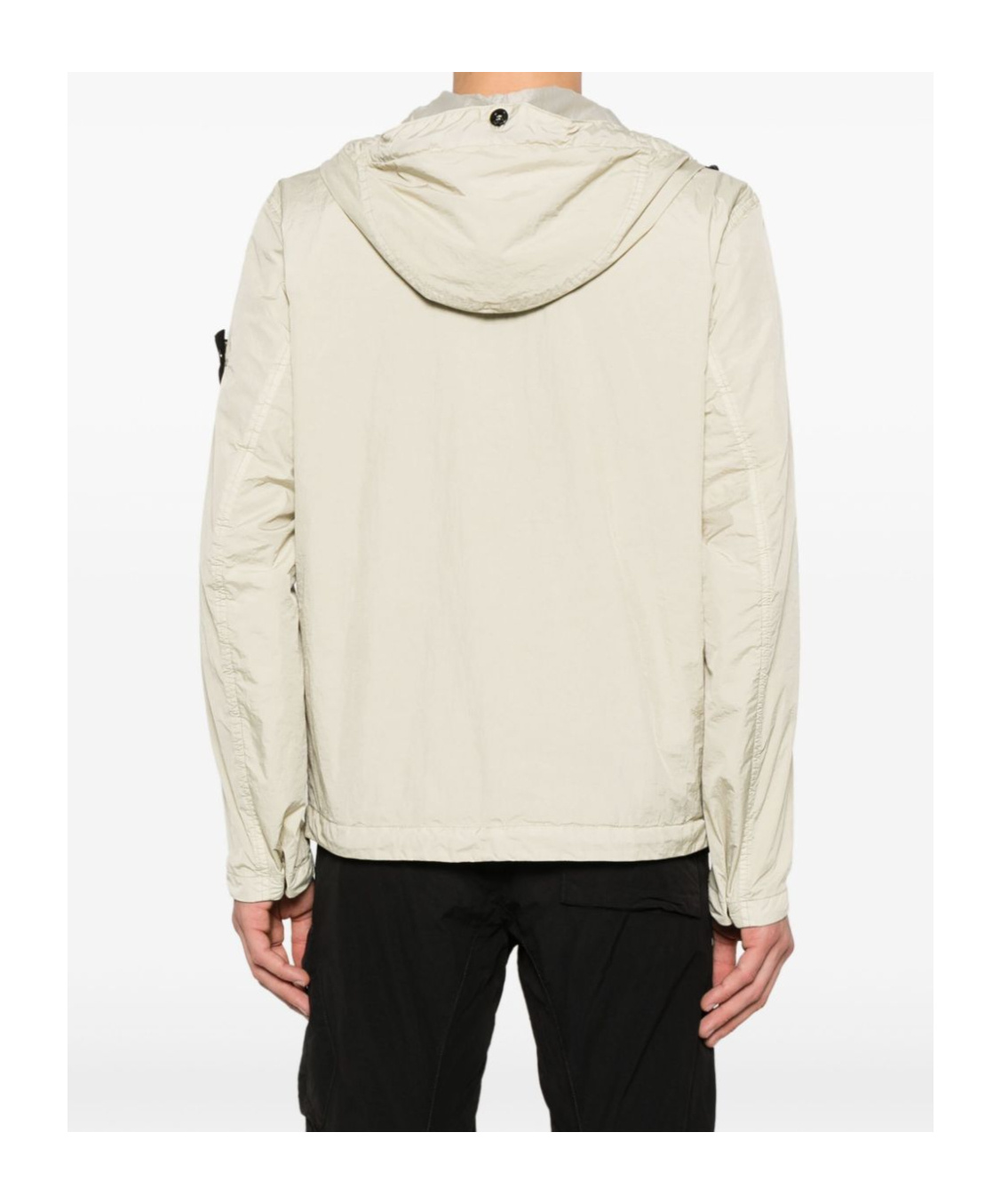 Stone Island Long-sleeved Jacket In Nude