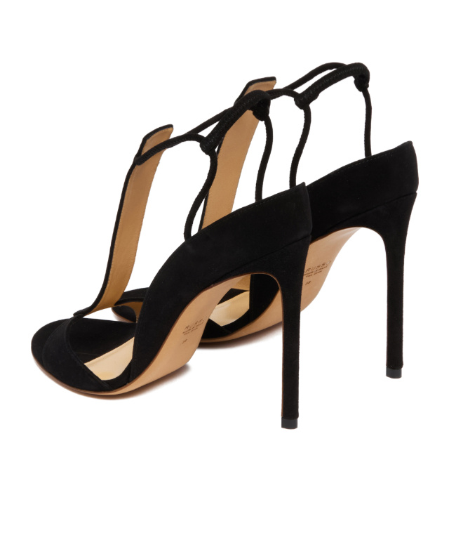 Francesco Russo Stilet-heeled Sandals In Black