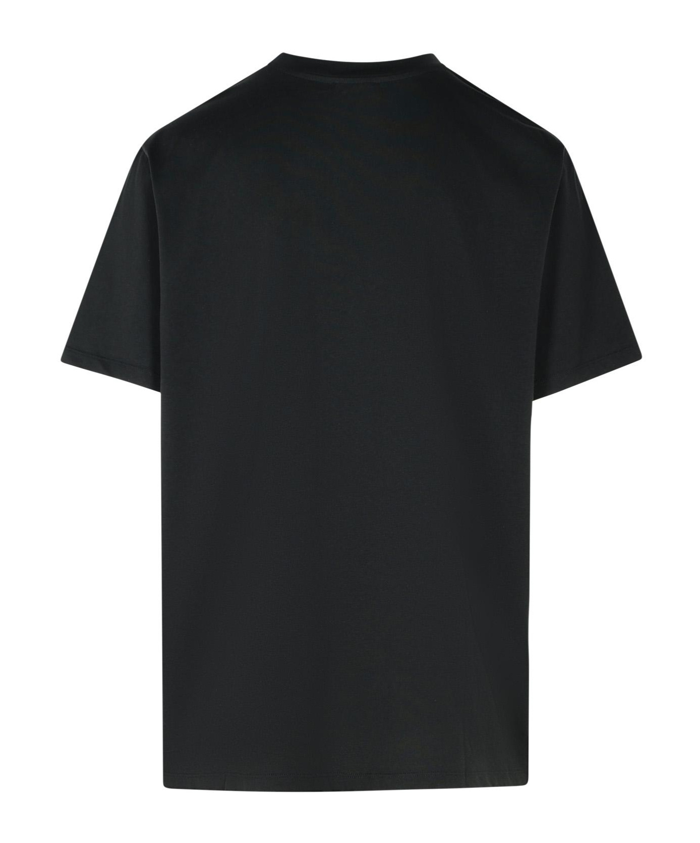 Shop Balmain Logo-print T-shirt In Black