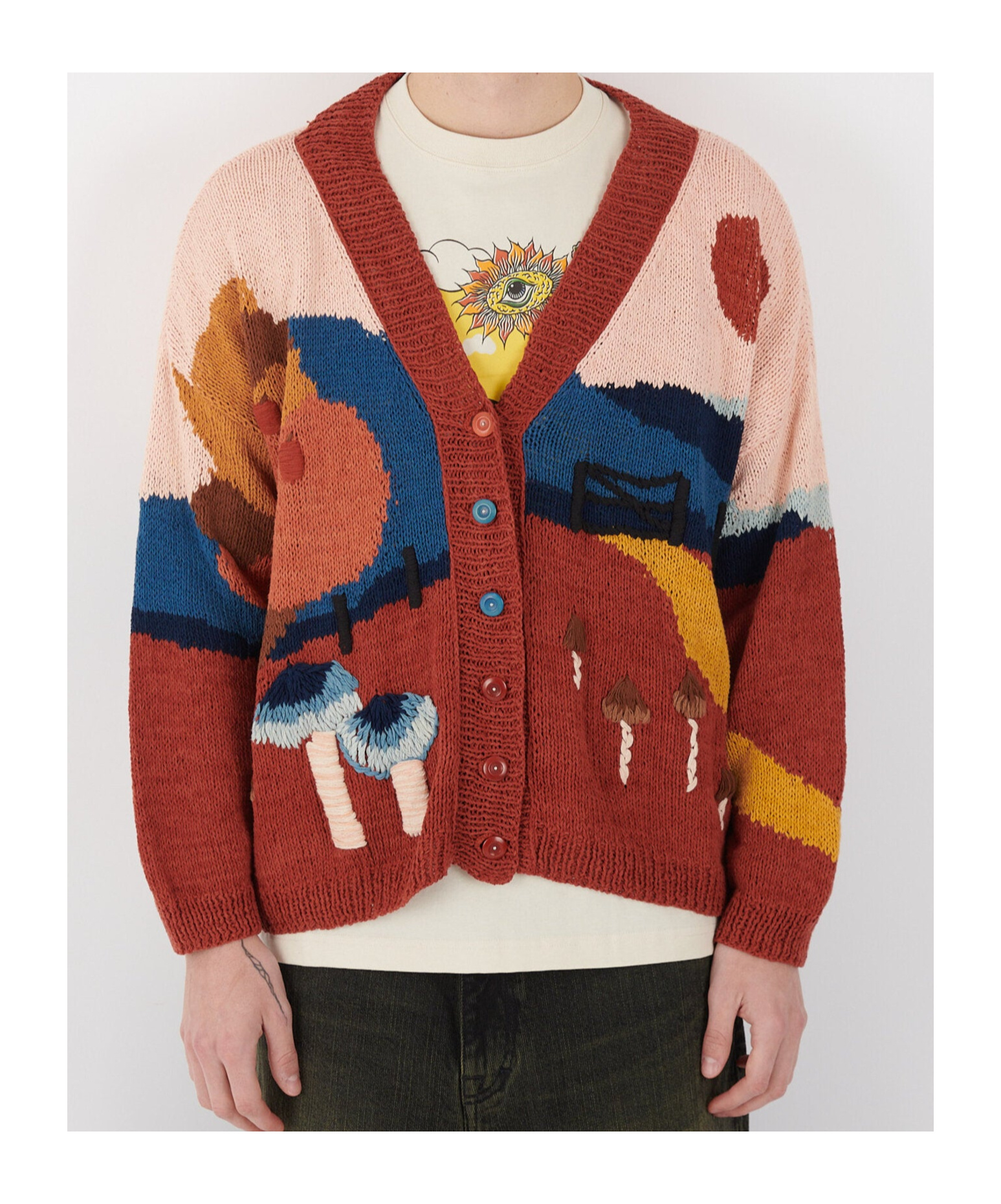 Story Mfg. Long-sleeved Sweater In Red