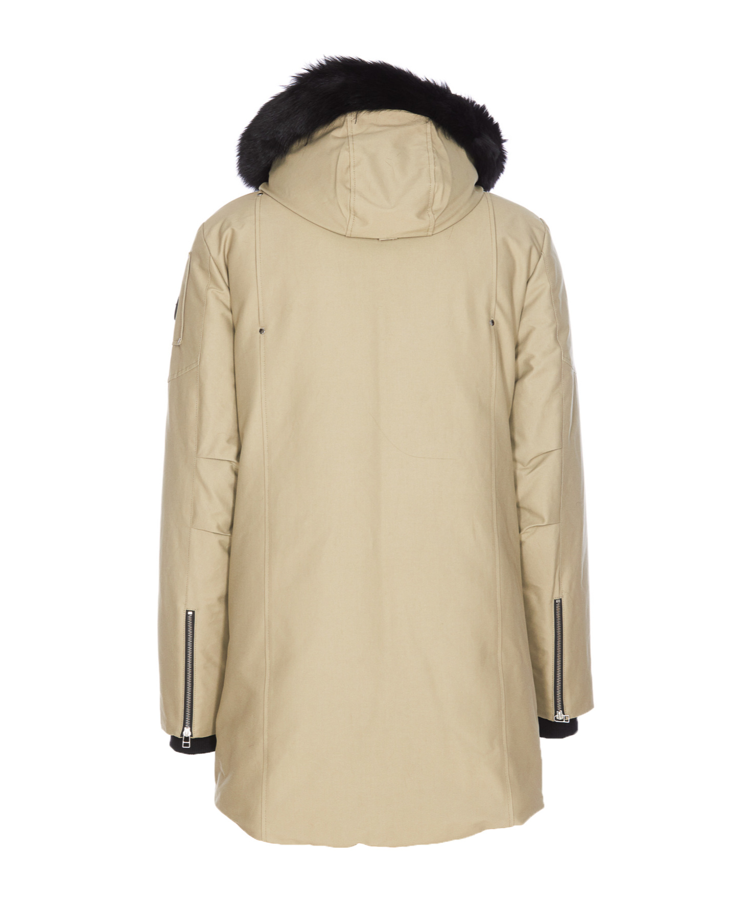 Moose Knuckles Long-sleeved Down Jacket In Nude