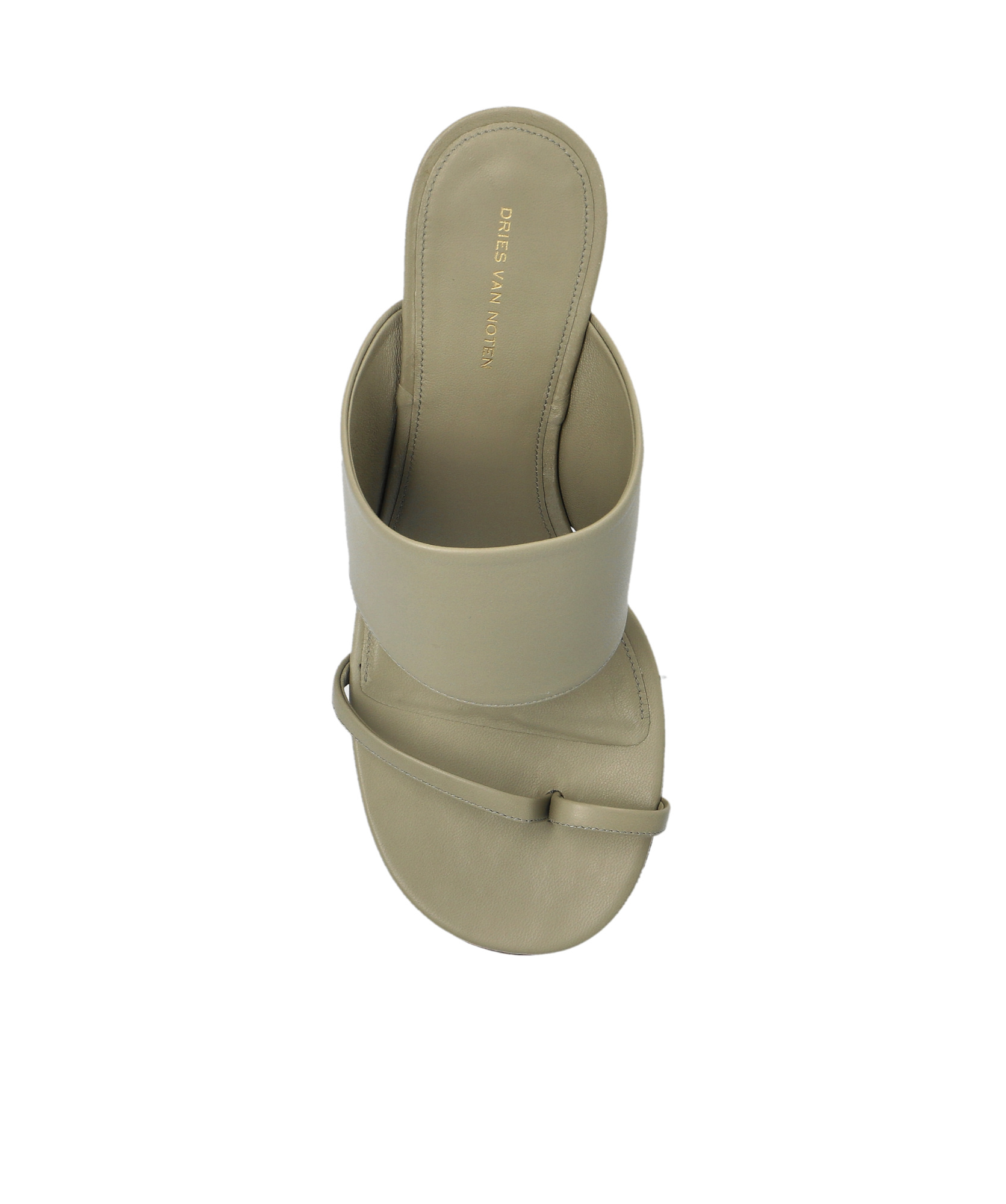 DRIES VAN NOTEN ROUND TOE WEDGE SANDALS 
