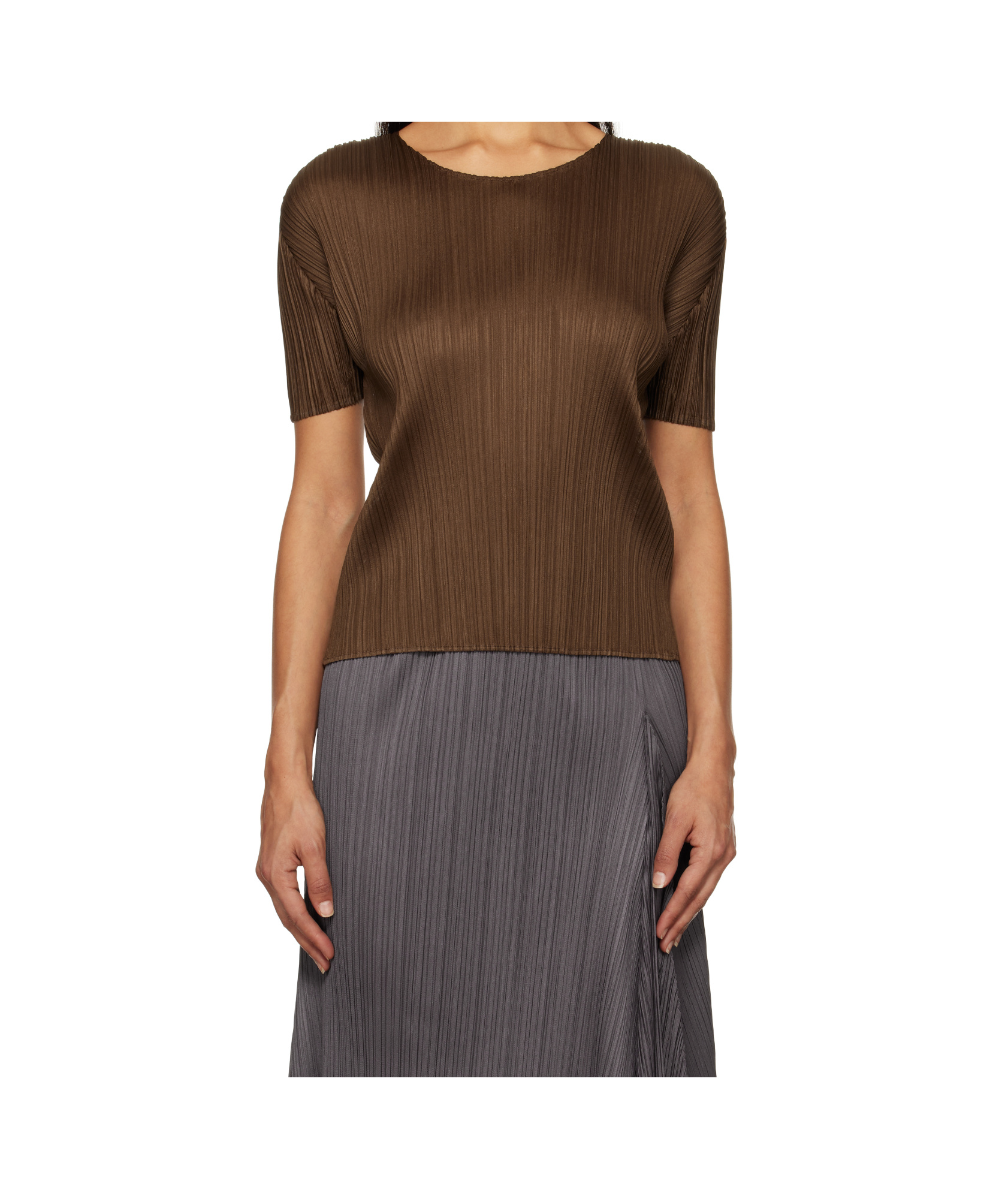 Shop Issey Miyake Short-sleeved T-shirt In Black