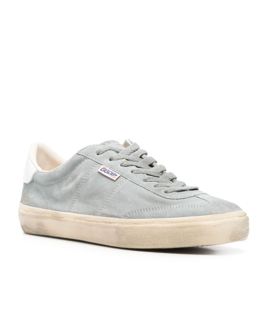 Golden Goose Low Top Suede Sneakers In Gray