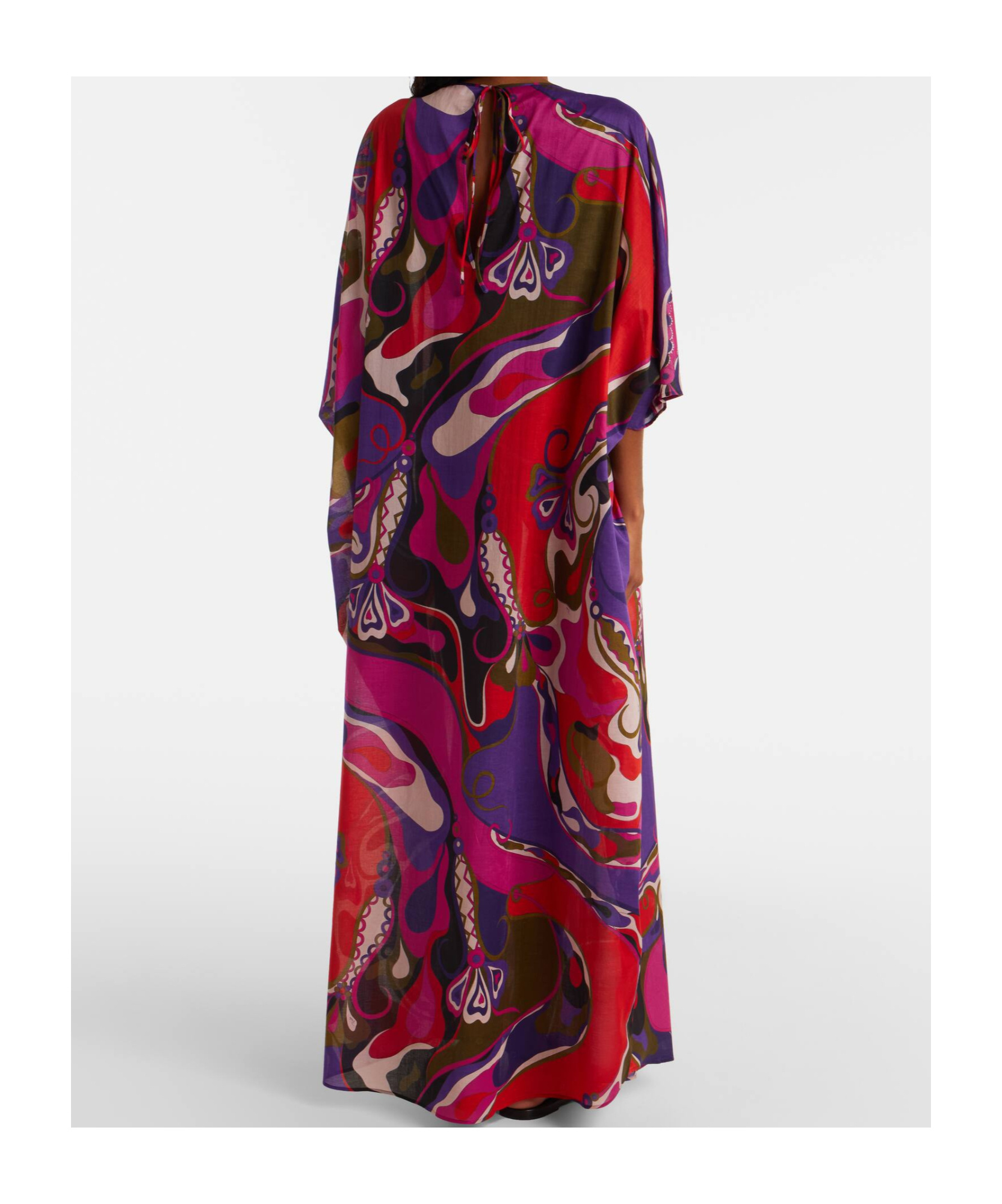 Pucci Abstract-pattern Print Draped Dress In Multi