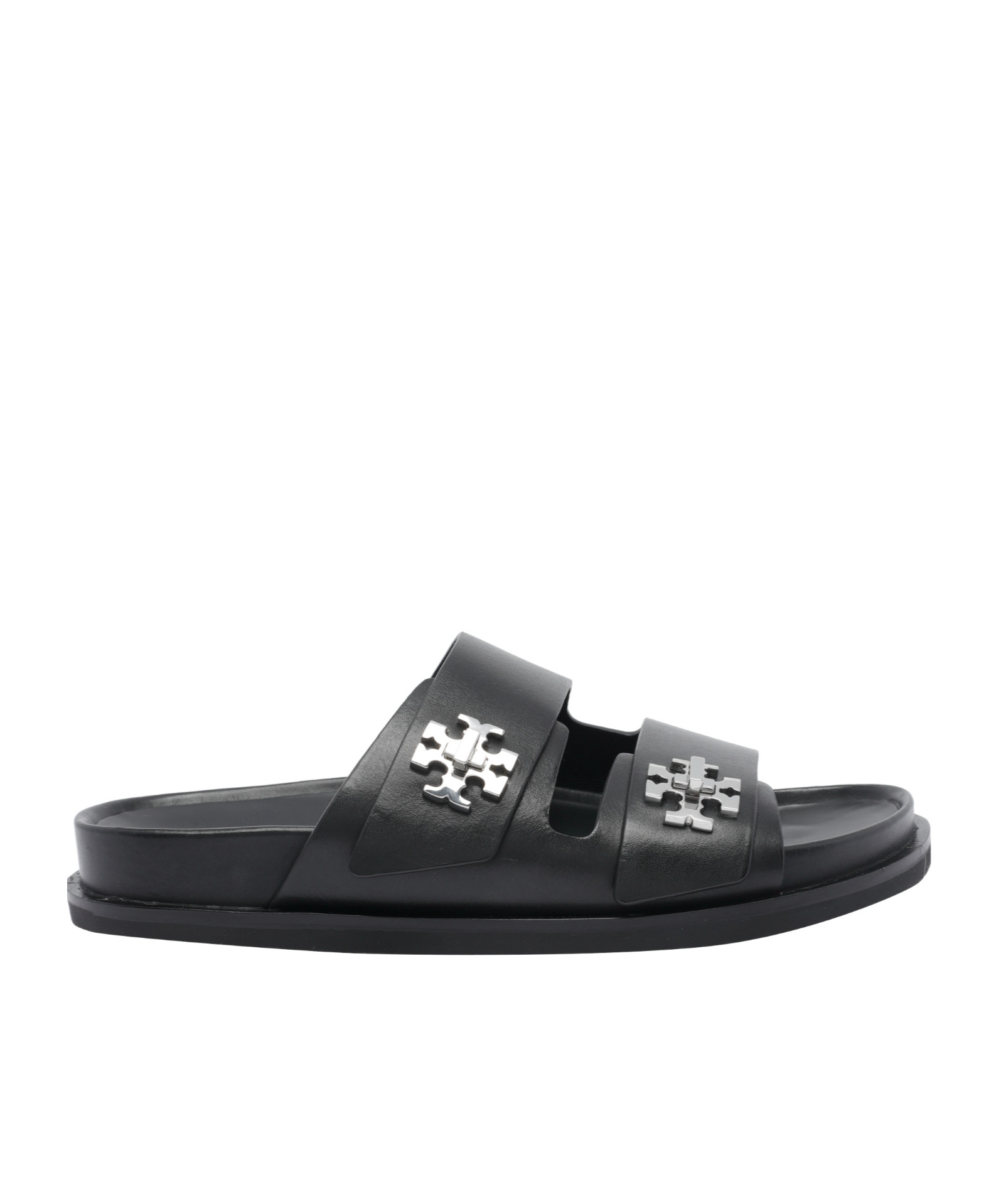 Tory Burch Sporty Slider Sandal With Swivel Details In Black