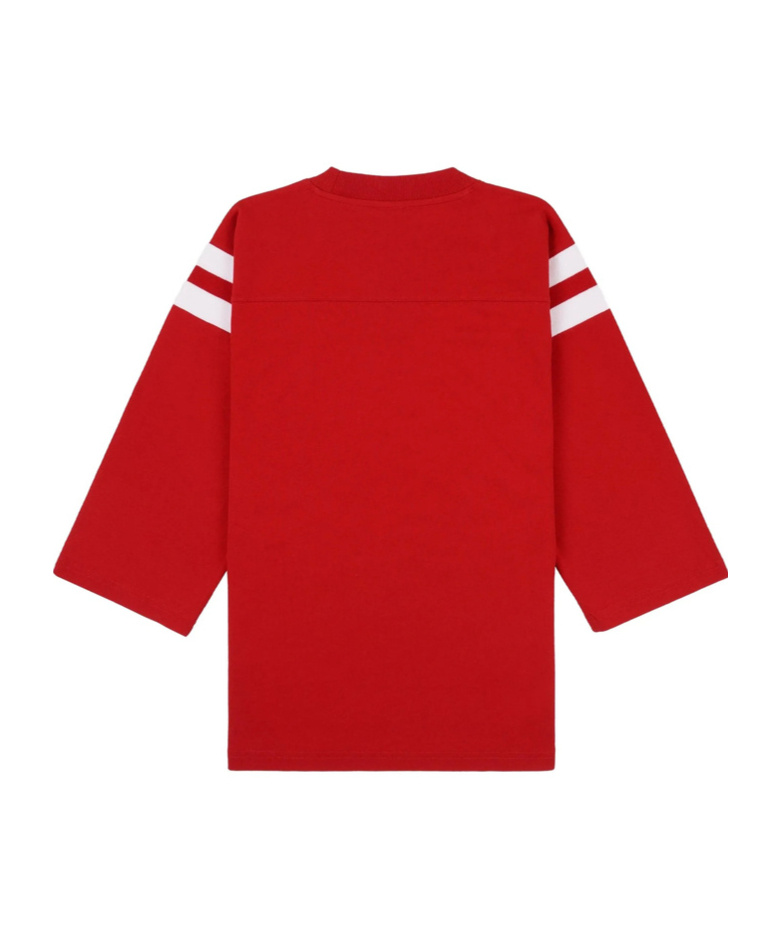 Sporty And Rich Patterned Crew Neck T-shirt In Red
