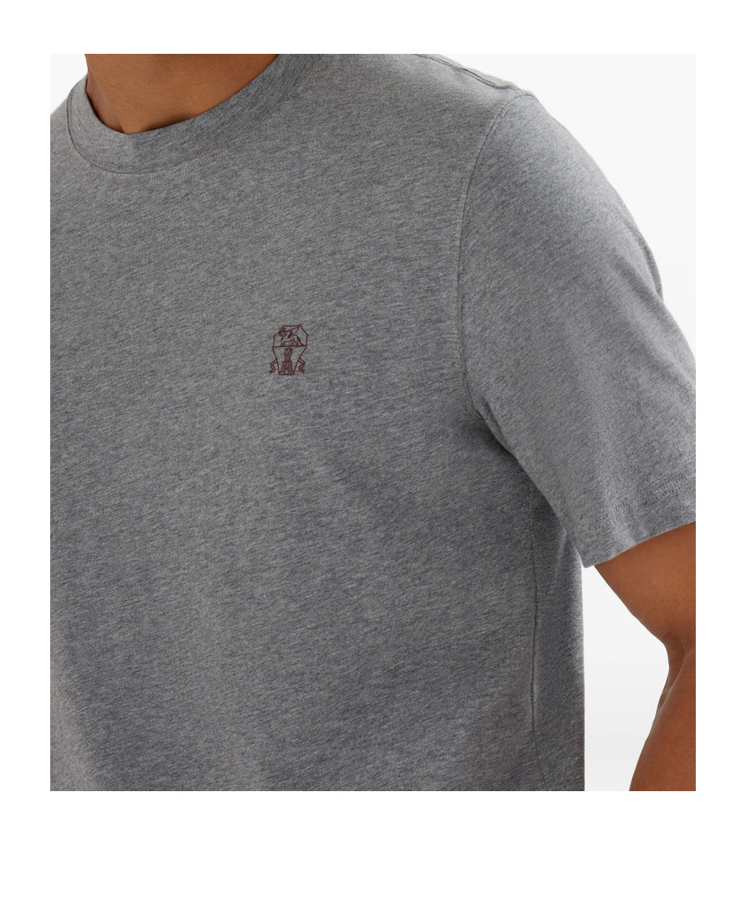 Brunello Cucinelli T-shirts In Gray