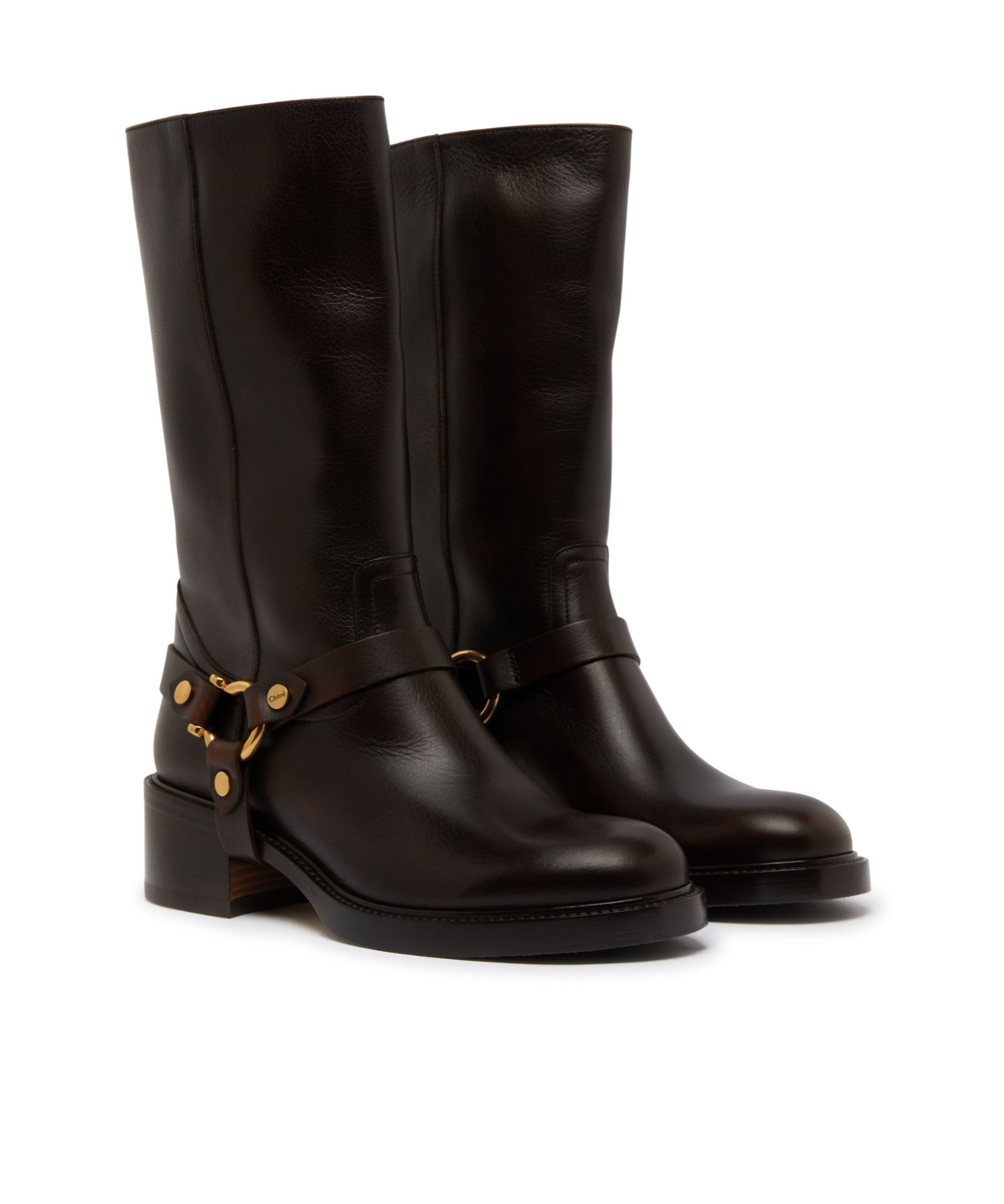 Shop Chloé Dakota Long Shoes In Black