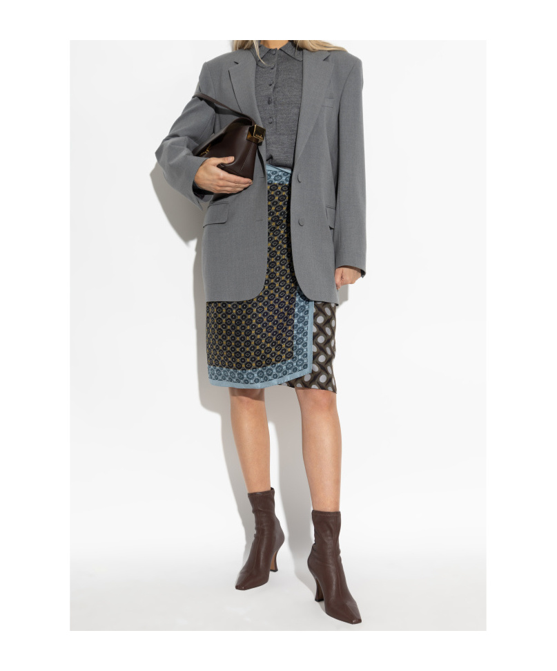 Dries Van Noten Single Breasted Blazer In Gray