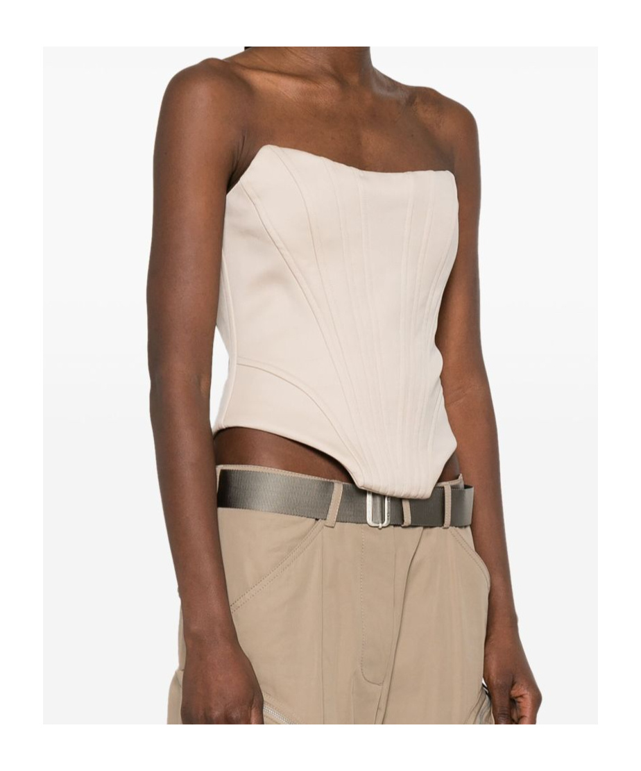 Giuseppe Di Morabito Wool Bustier In Neutrals