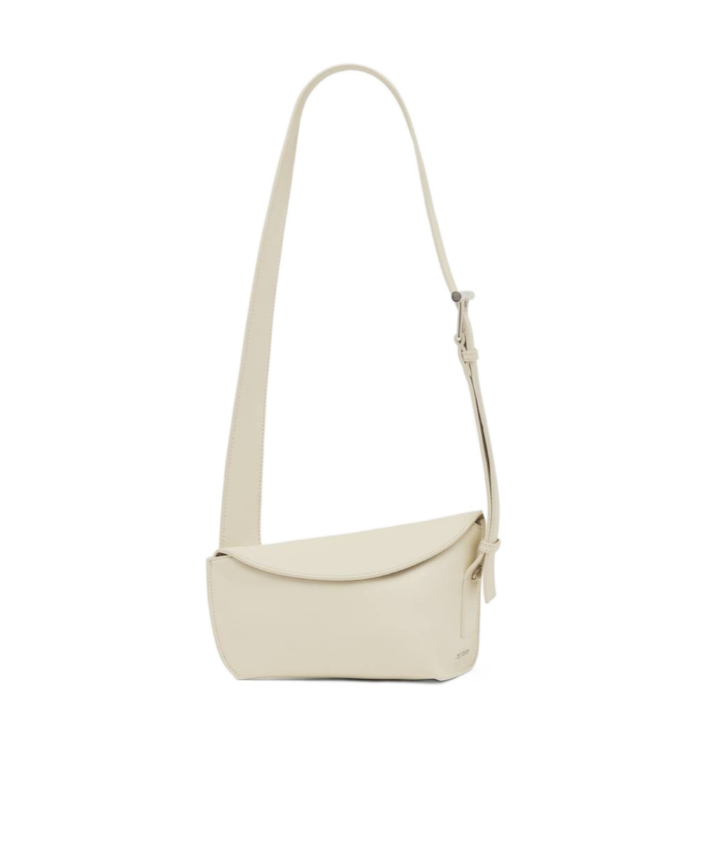 Alexander Mcqueen Leather T-bar Sling Cross-body Bag In Cream