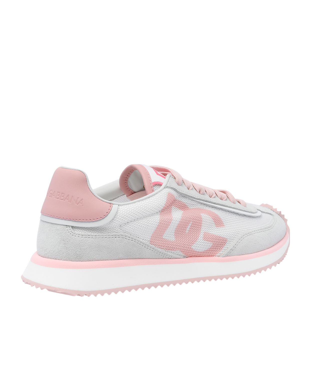 Dolce & Gabbana Canvas And Suede Sneakers In White