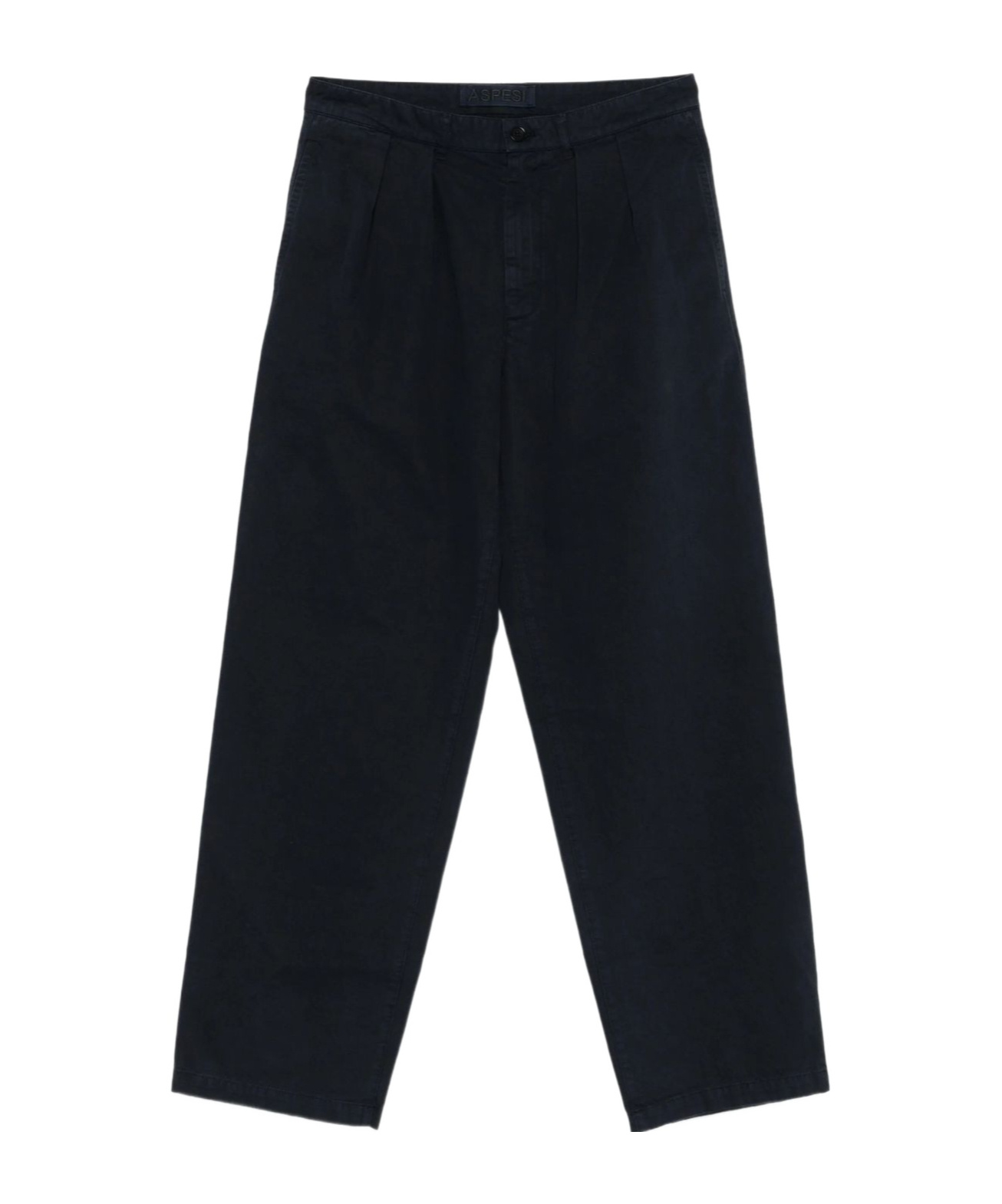 Aspesi Pleated Details Casual Pants In Black