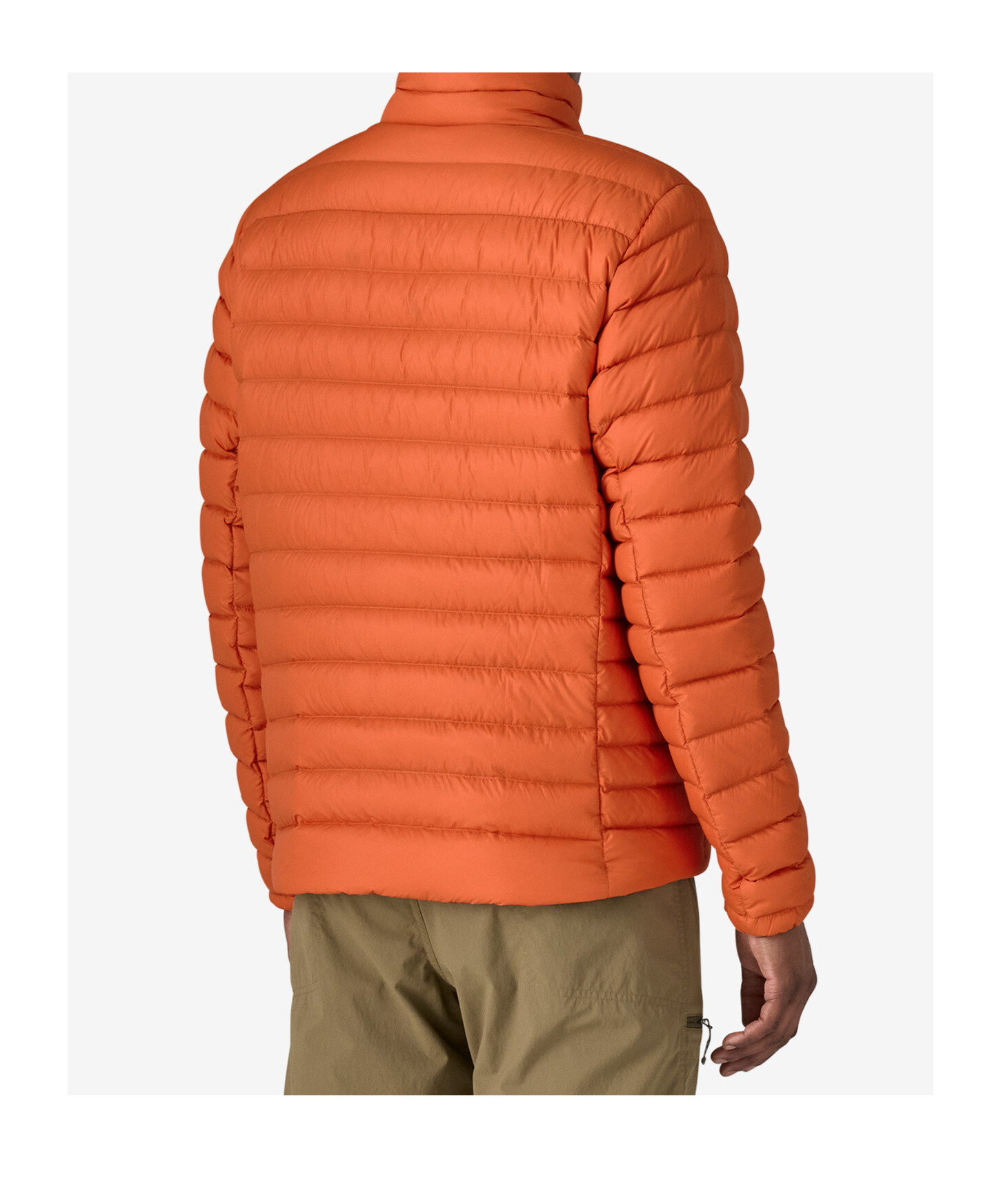 Patagonia Right-collar Down Jacket In Orange