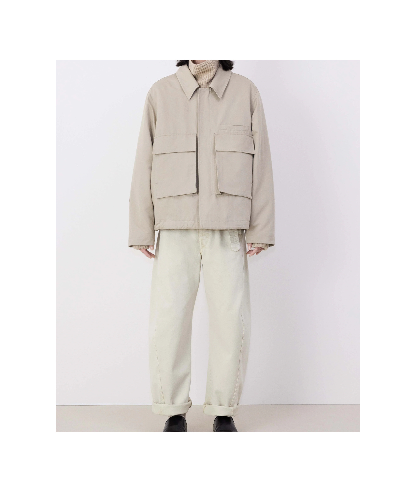Lemaire 3d Pocket Jacket In Nude