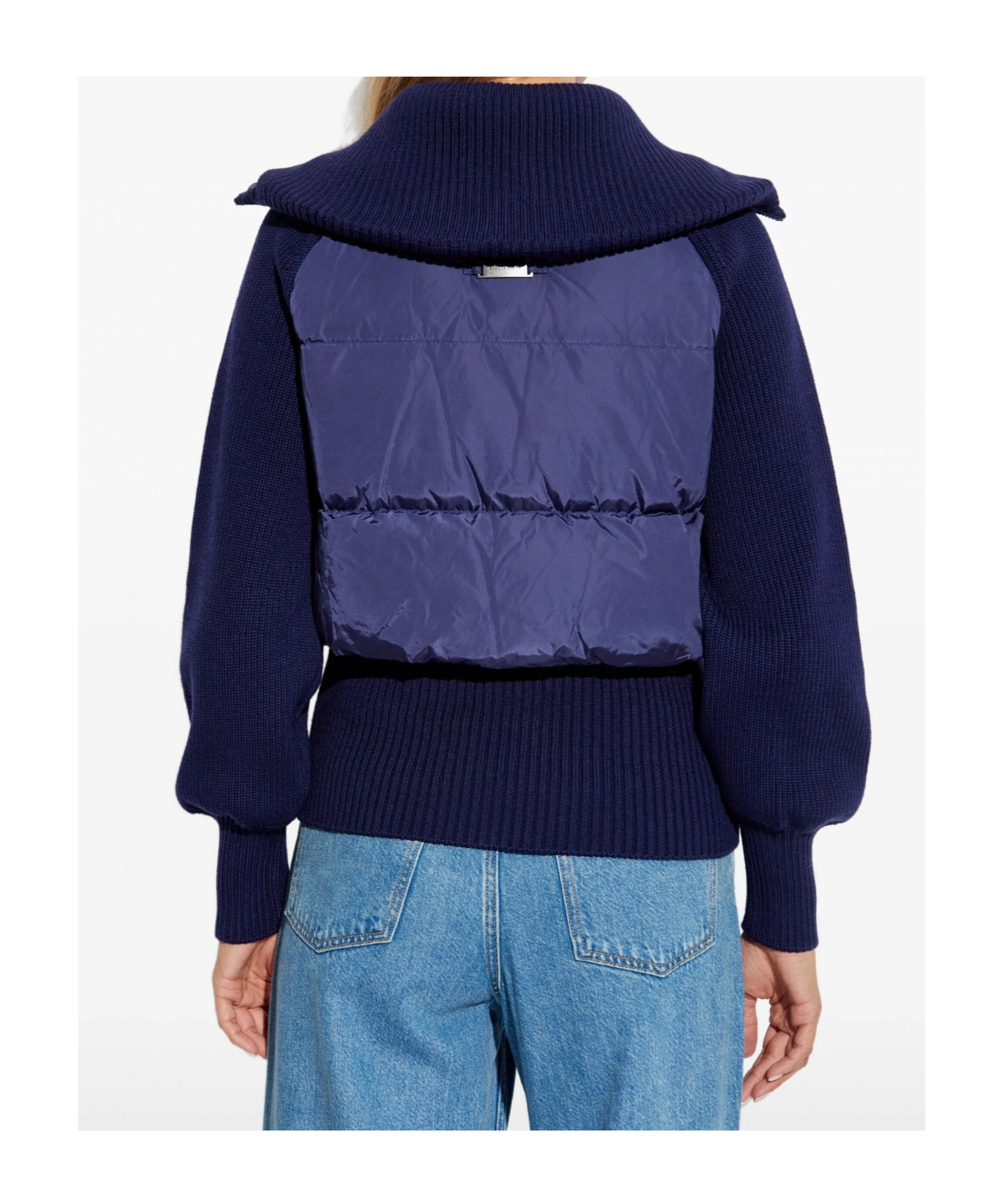 Canada Goose Astoria Quilted Wool-knit Jacket In Blue