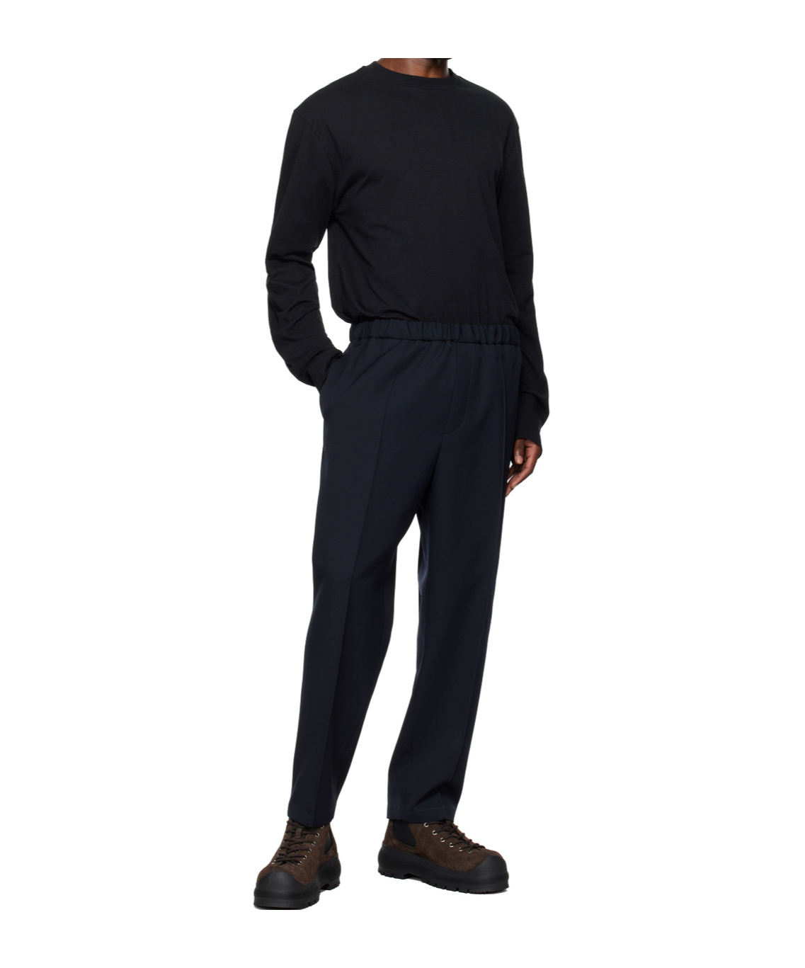 Jil Sander Ankle Chelsea Boots In Black
