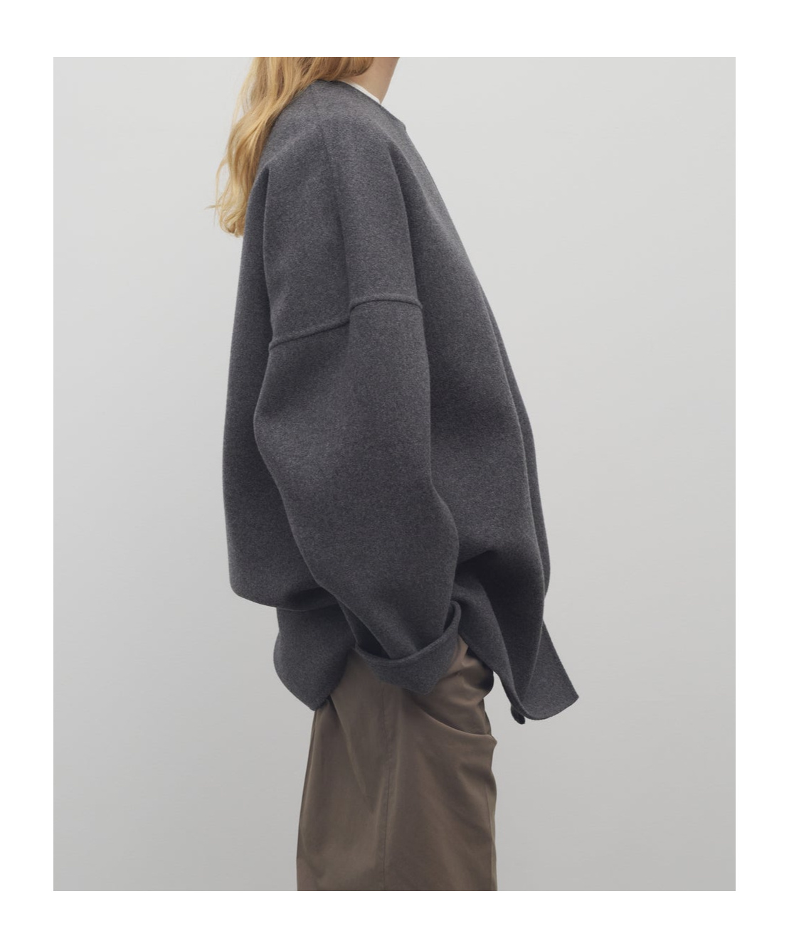 The Row Elke Jacket In Cashmere In Gray