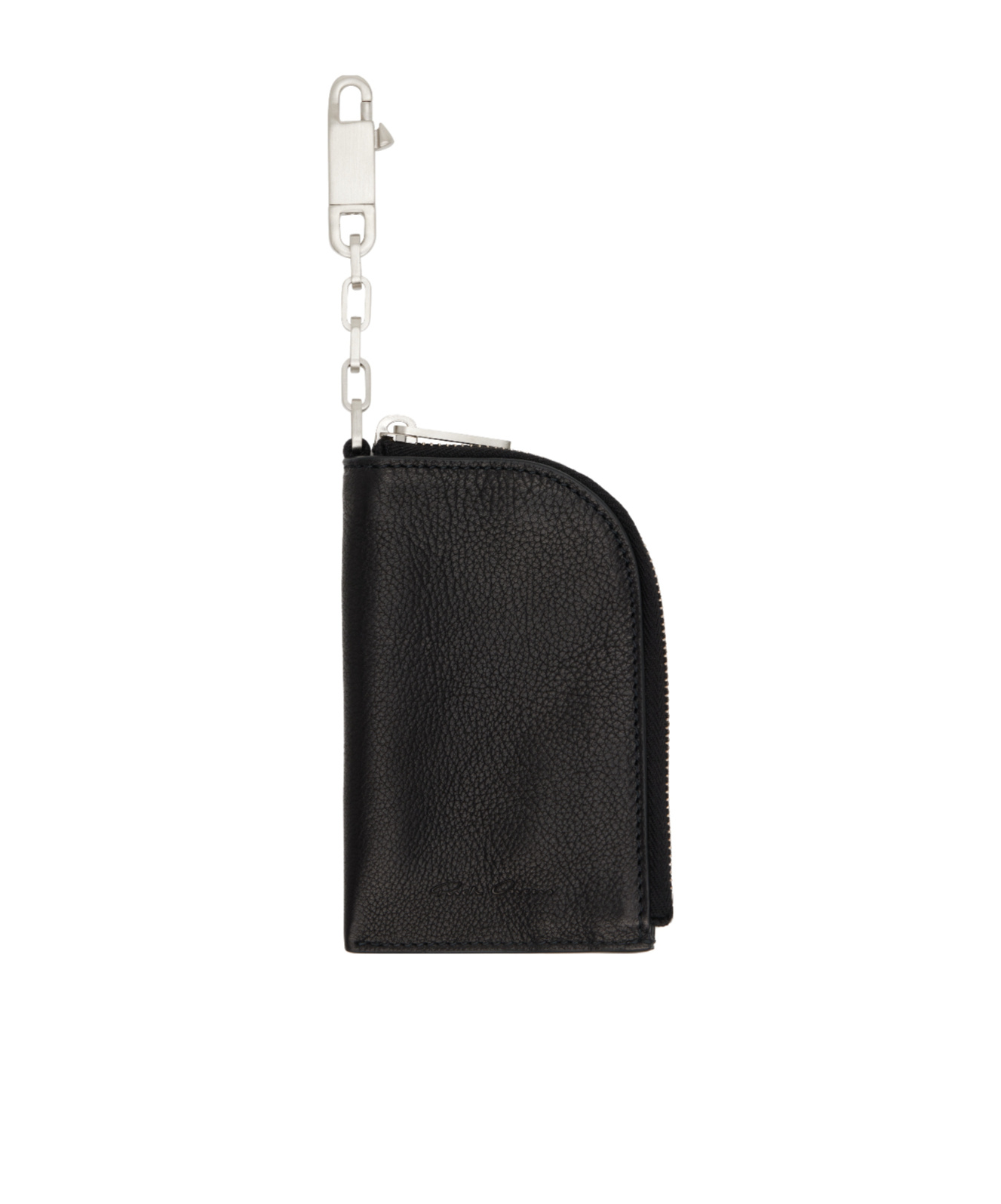 Rick Owens Black Concordians Hook Wallet In Black
