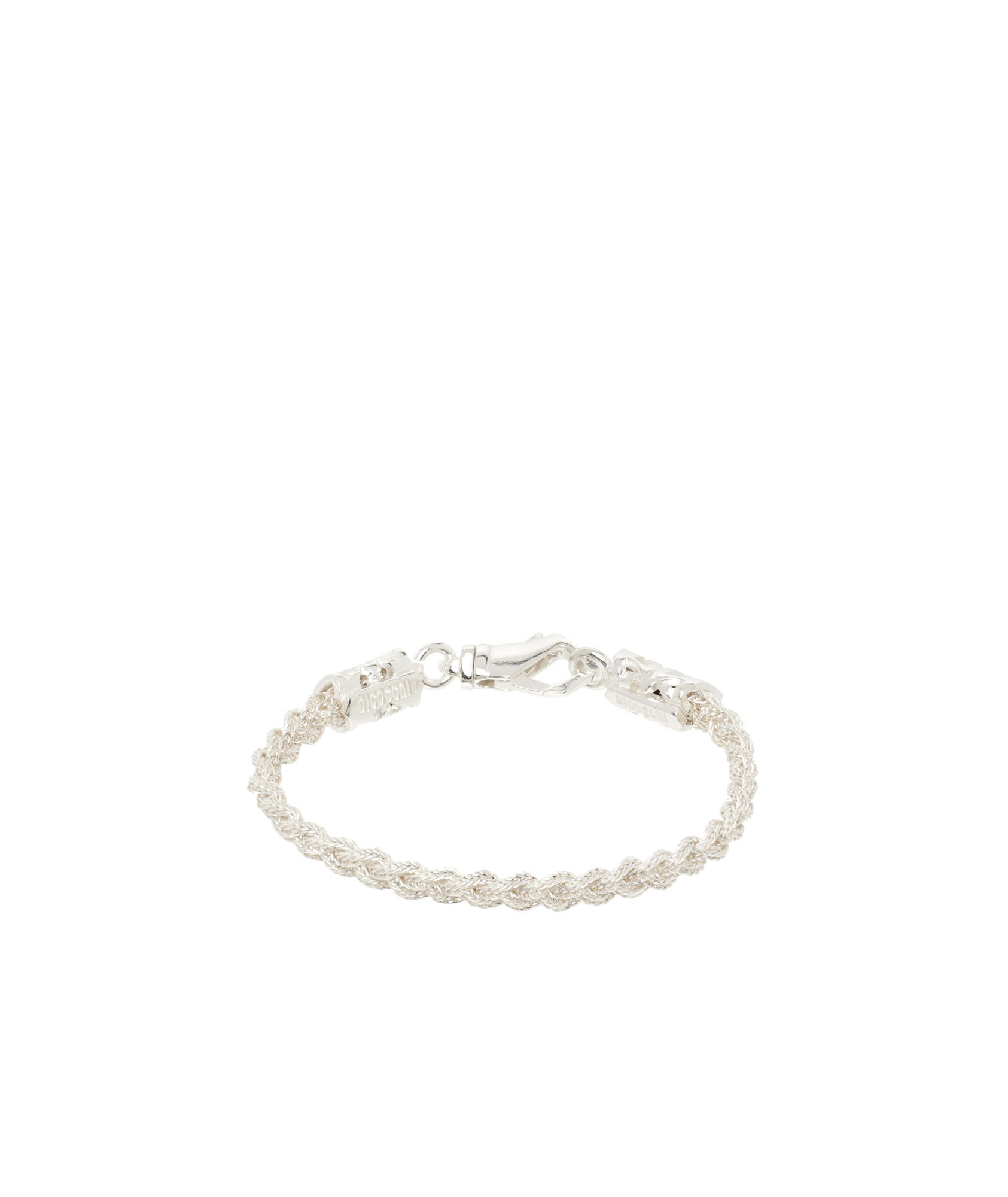 Emanuele Bicocchi Braided Foxtail Necklace In White