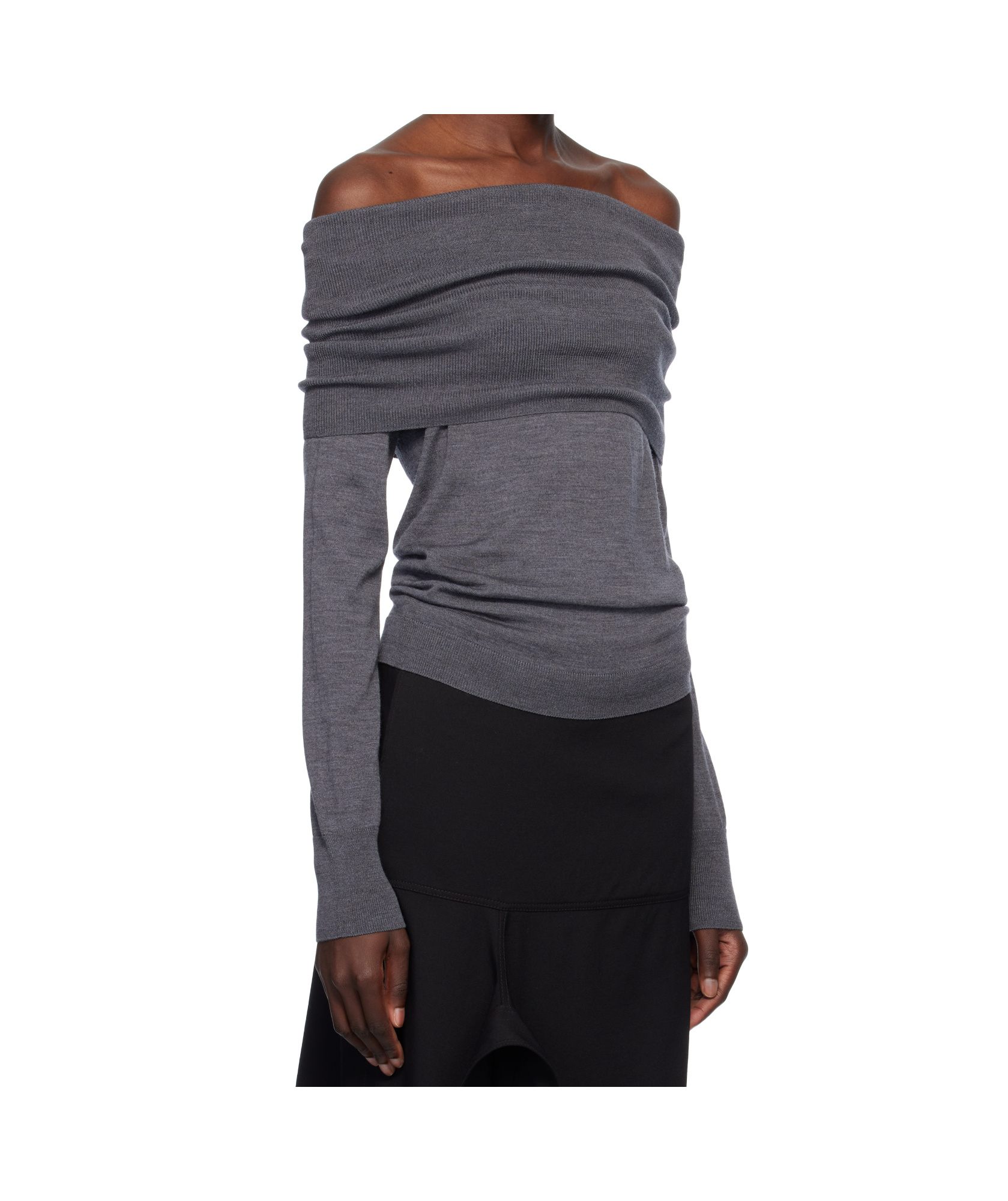 Stella Mccartney Shoulder Knitwear Stretch Ribbed Sleeves