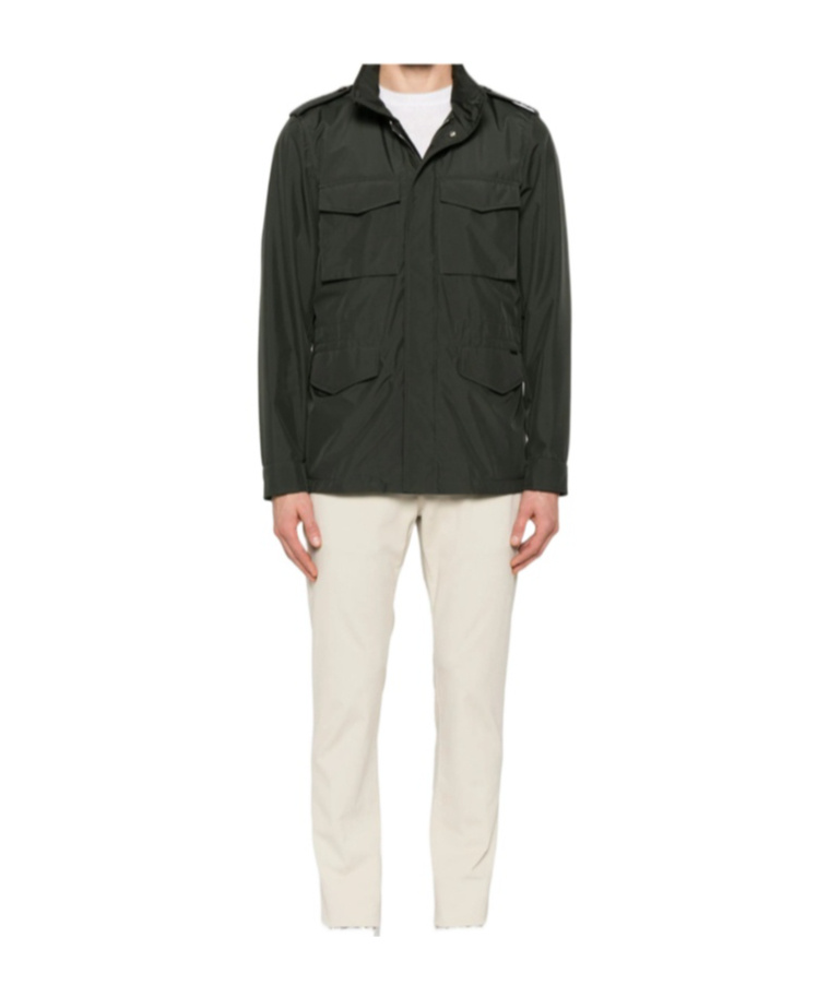 Moorer Long-sleeved Casual Jacket In Green